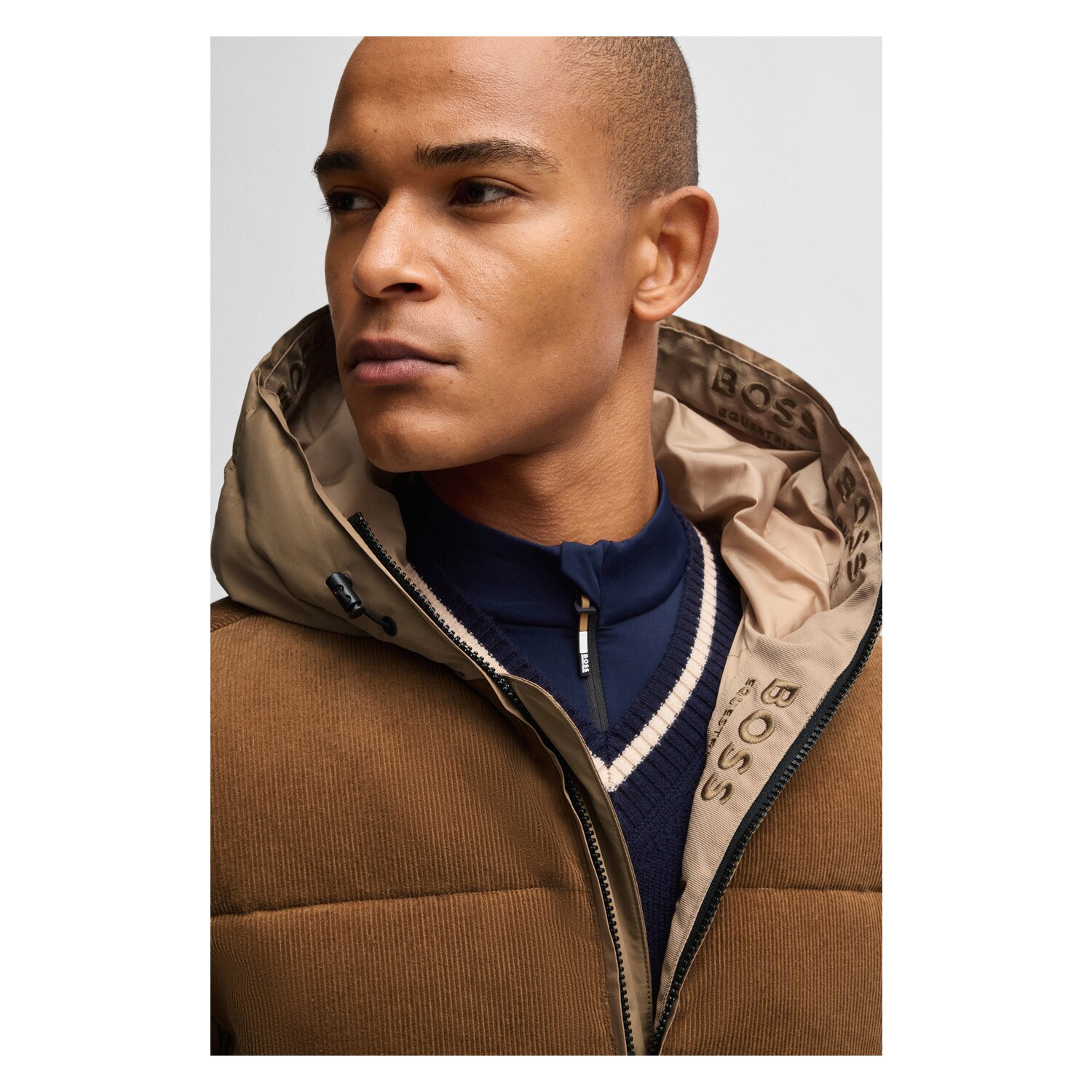 BOSS EQUESTRIAN Cord Pufferjacke Tomas – Ansicht 6