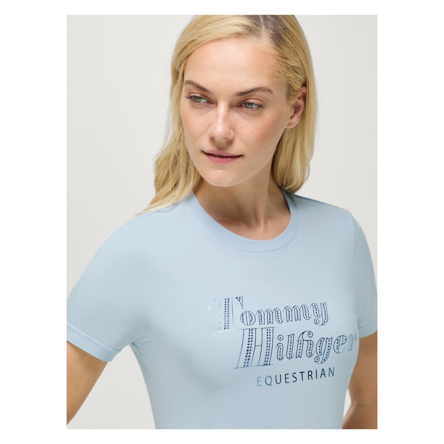 TOMMY HILFIGER EQUESTRIAN T-Shirt Malibu mit Strass &ndash; Ansicht 3