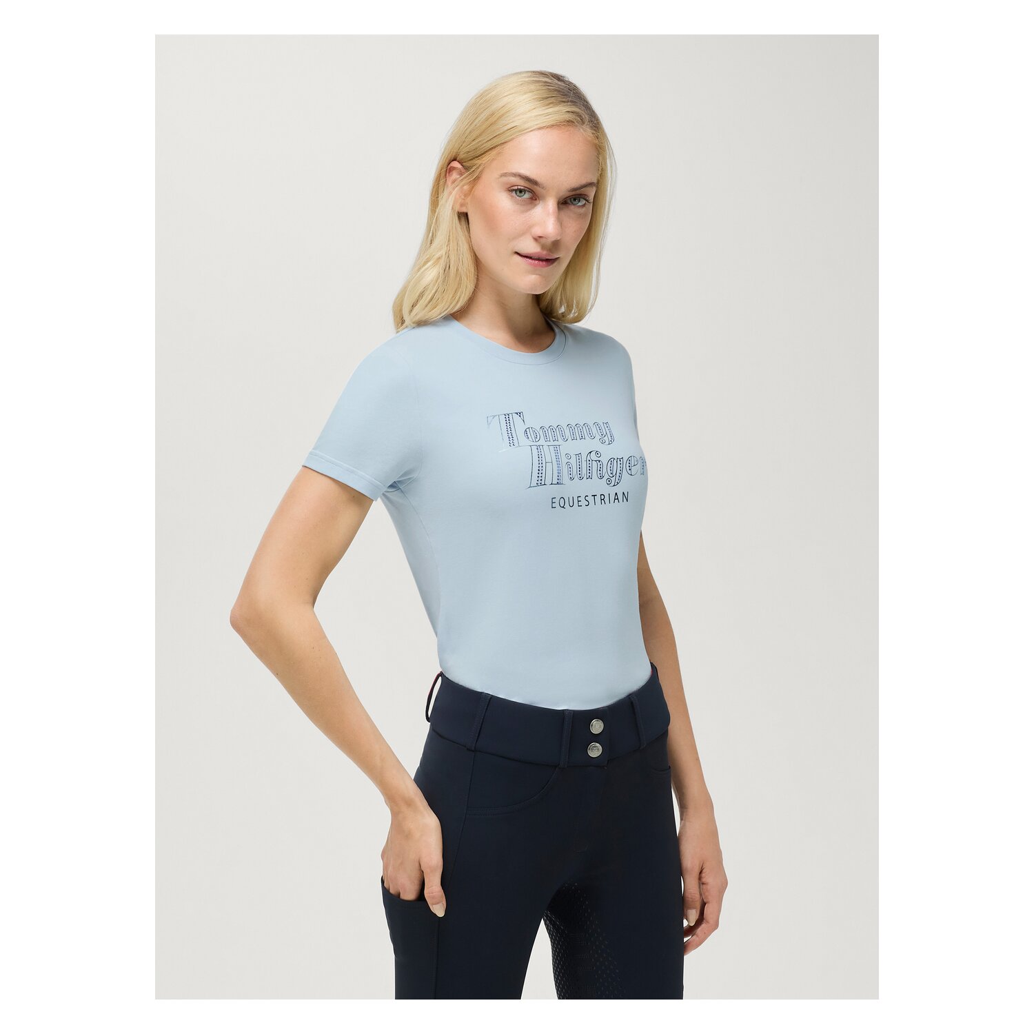 TOMMY HILFIGER EQUESTRIAN T-Shirt Malibu mit Strass &ndash; Ansicht 1