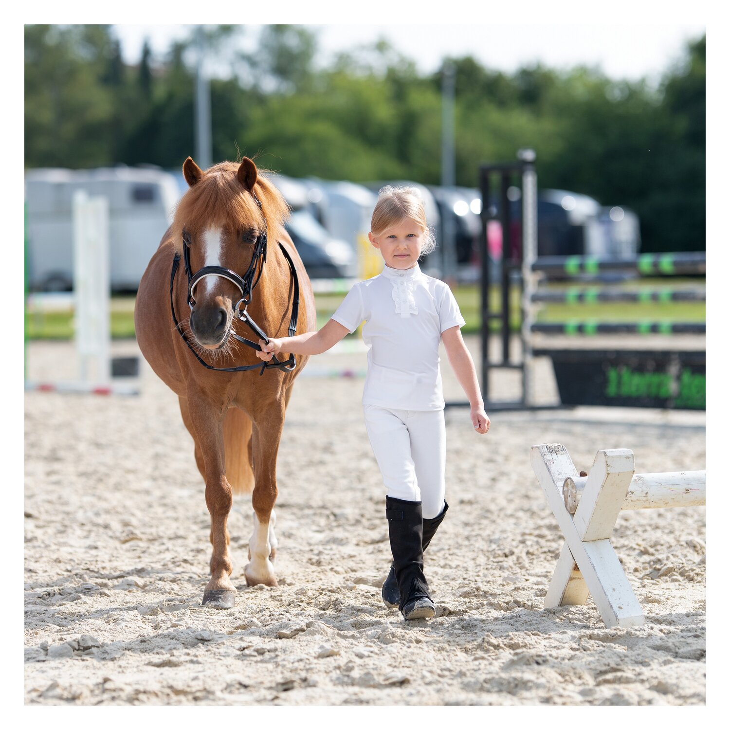 black forest kids Turniershirt mit Rüschen – Ansicht 3
