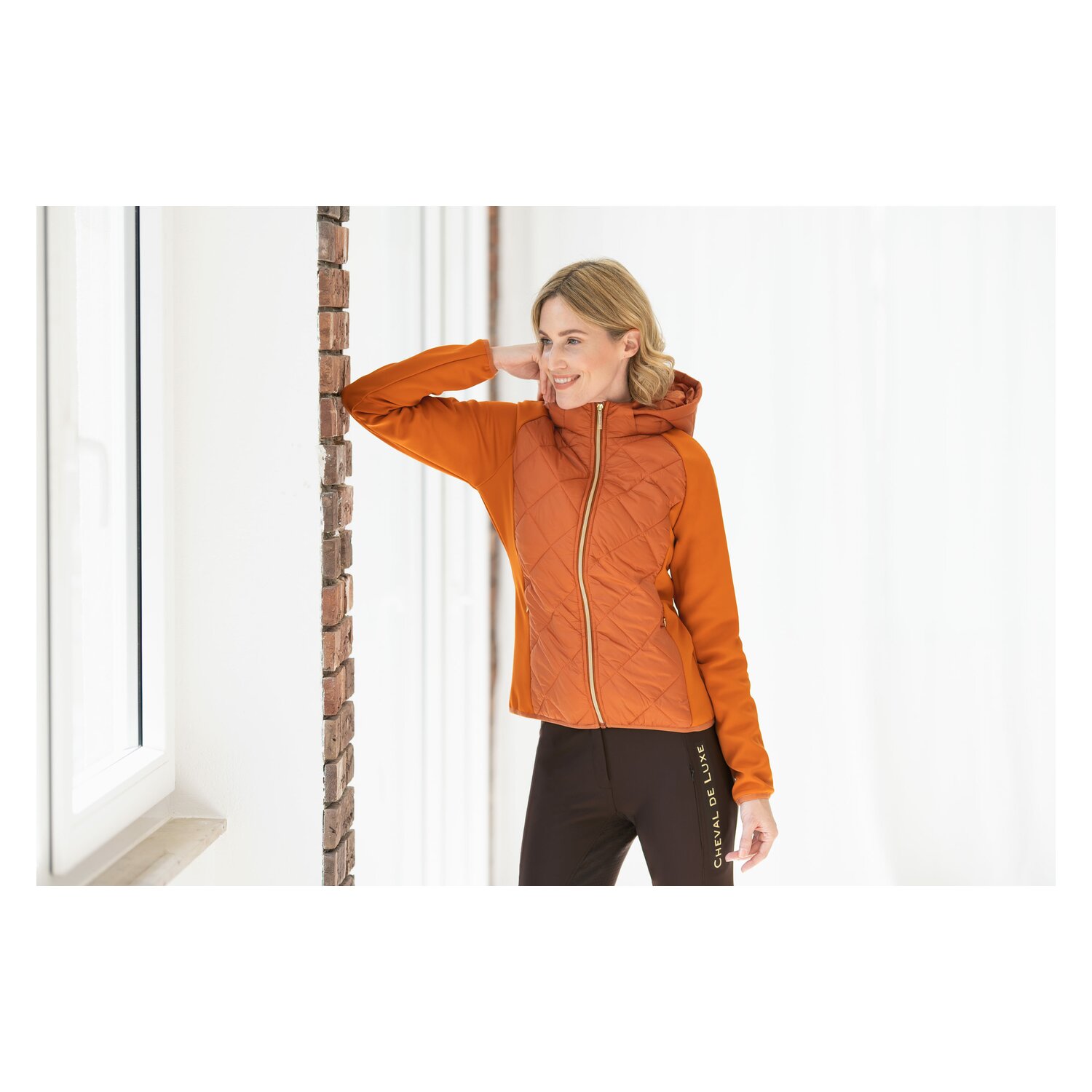 Cheval de Luxe Materialmix-Jacke Chartres – Ansicht 5