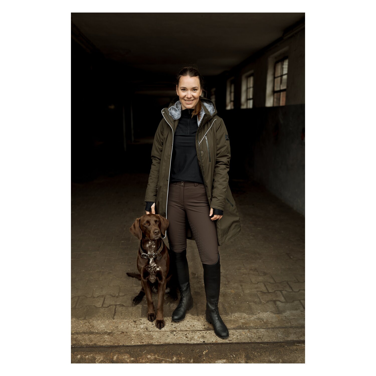 ARIAT Winter-Reithose Tri Factor Vivacity Half Grip – Ansicht 5