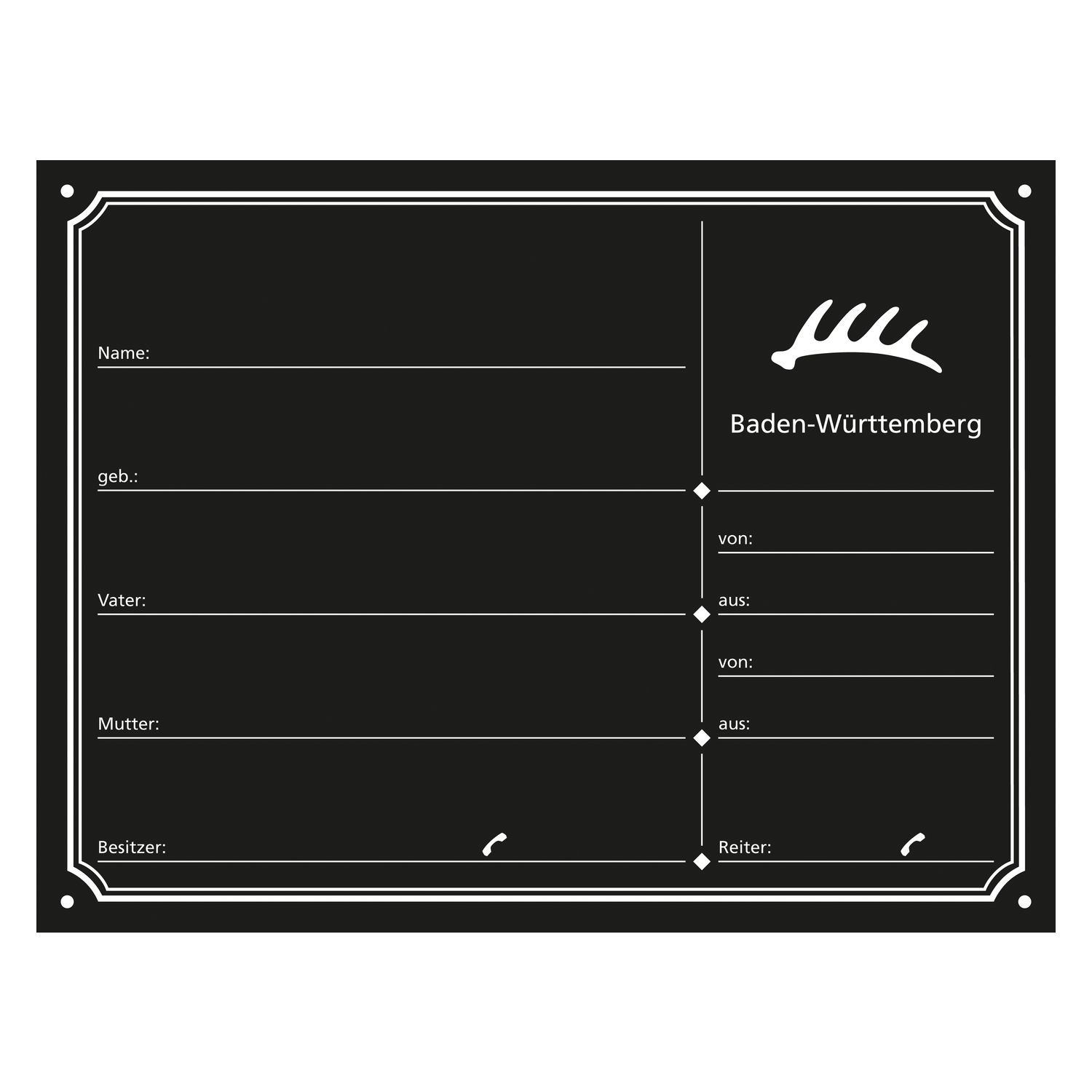 Loesdau Stalltafeln – Ansicht 1