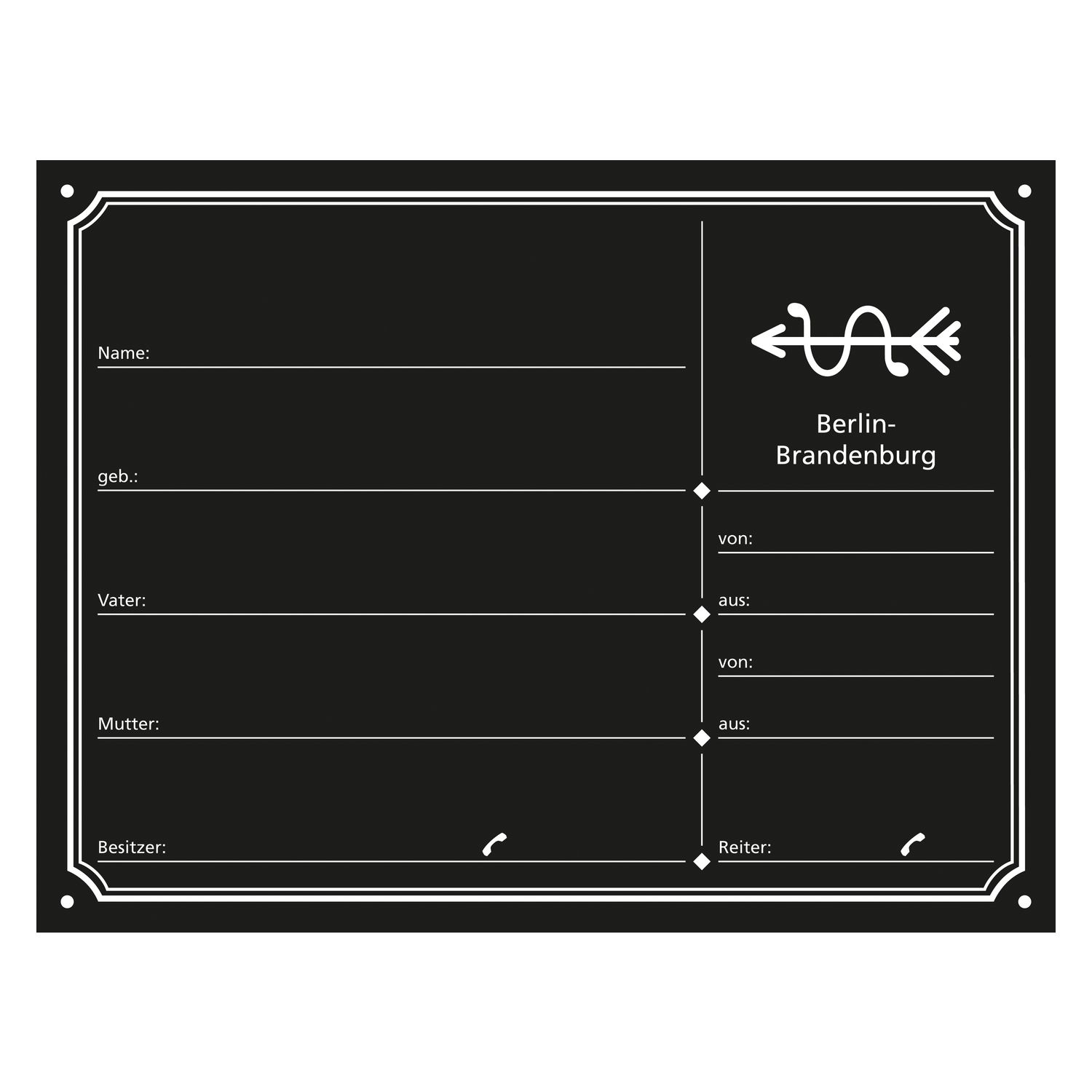 Loesdau Stalltafeln – Ansicht 1