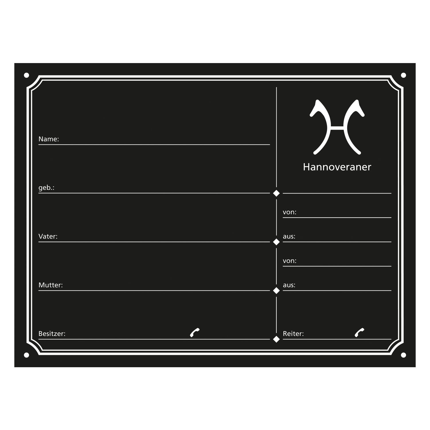 Loesdau Stalltafeln – Ansicht 1