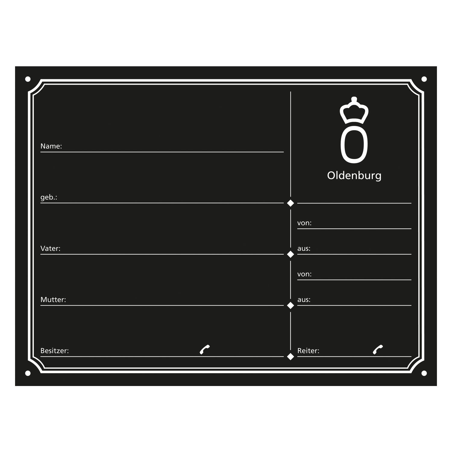 Loesdau Stalltafeln – Ansicht 1