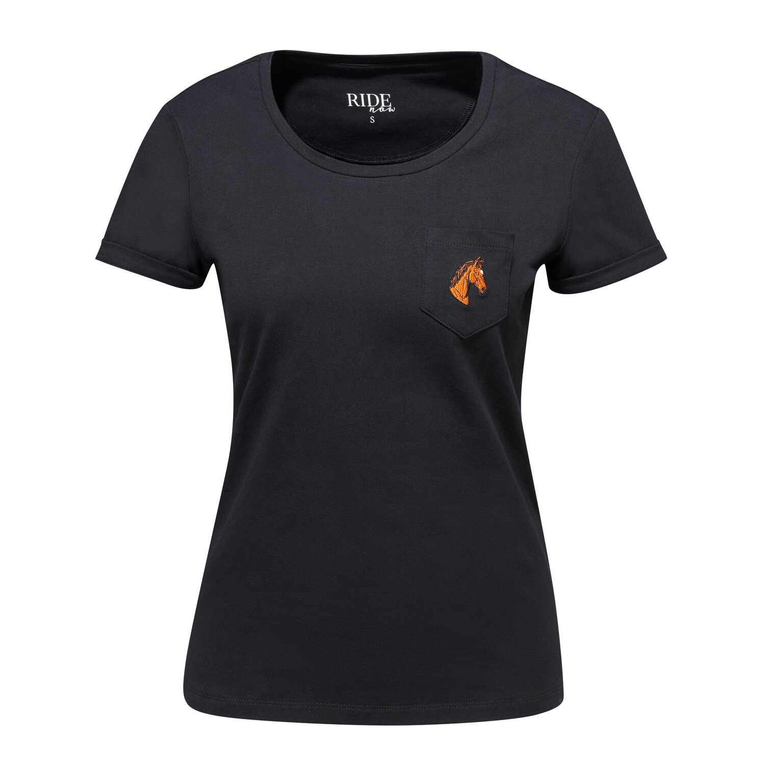 RIDE now T-Shirt mit Pferdekopfstickerei &ndash; Ansicht 1