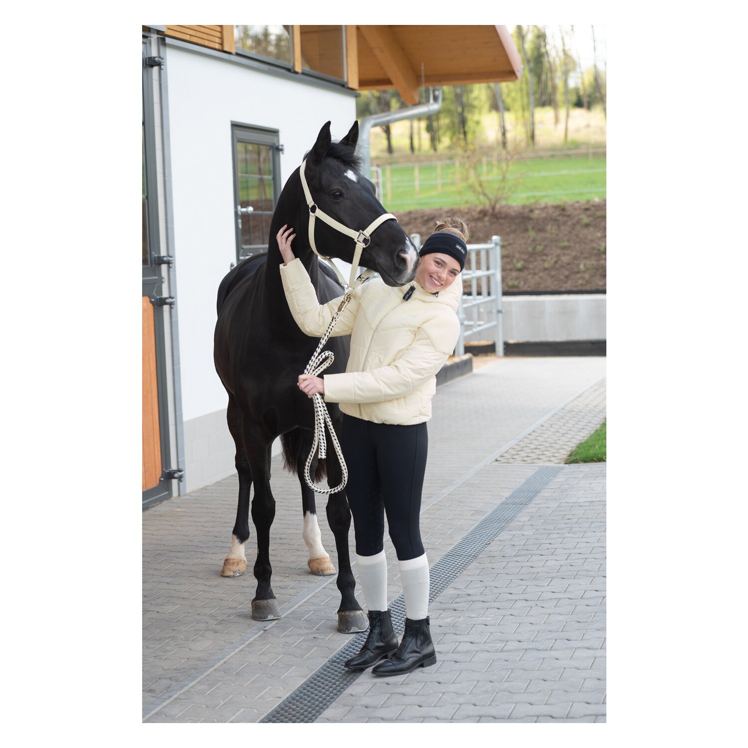 RIDE now Strickstirnband mit Logopatch &ndash; Ansicht 3