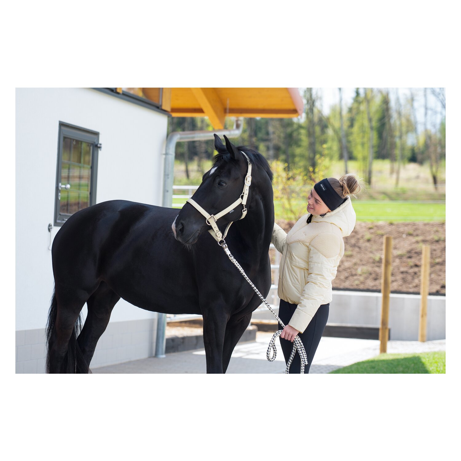 RIDE now Strickstirnband mit Logopatch &ndash; Ansicht 4