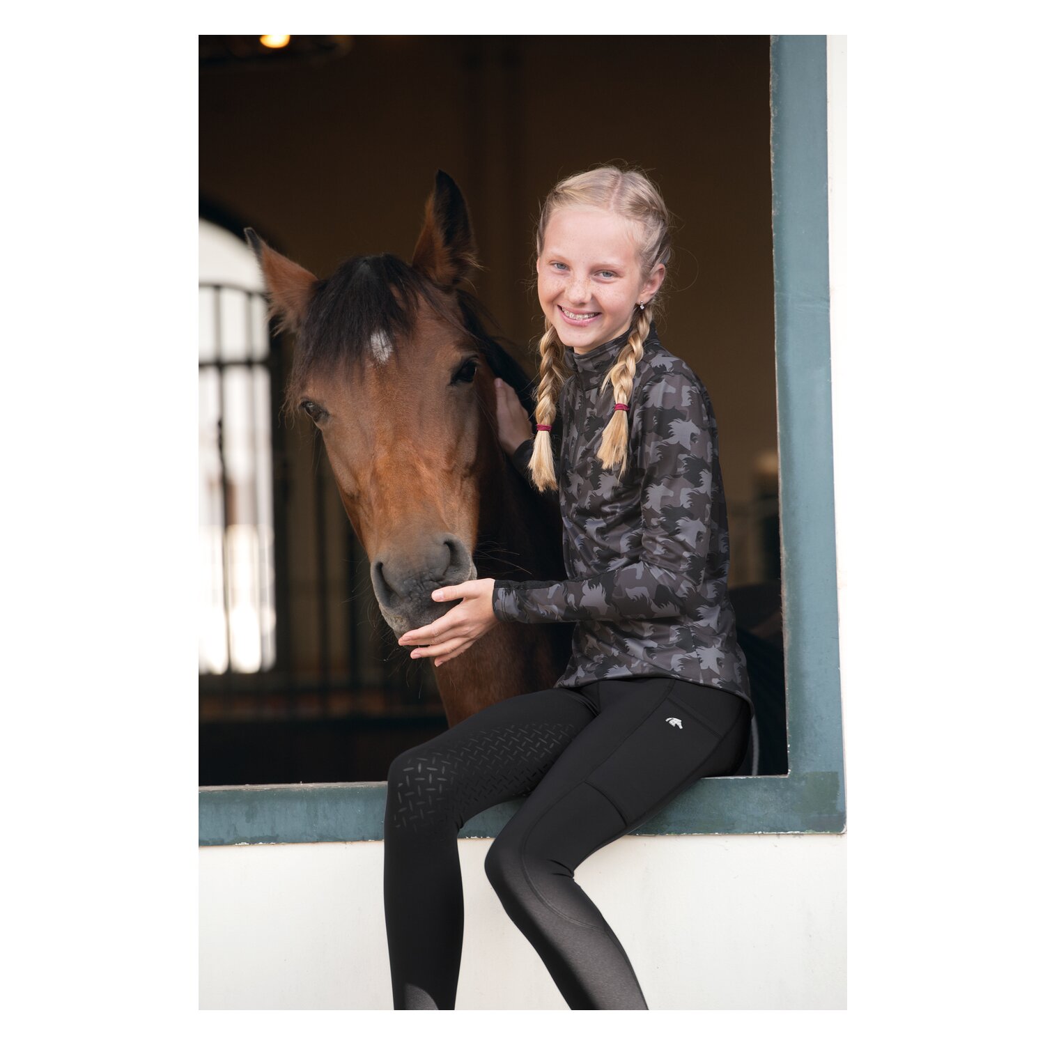 black forest kids Grip-Vollbesatz-Reitleggings – Ansicht 5