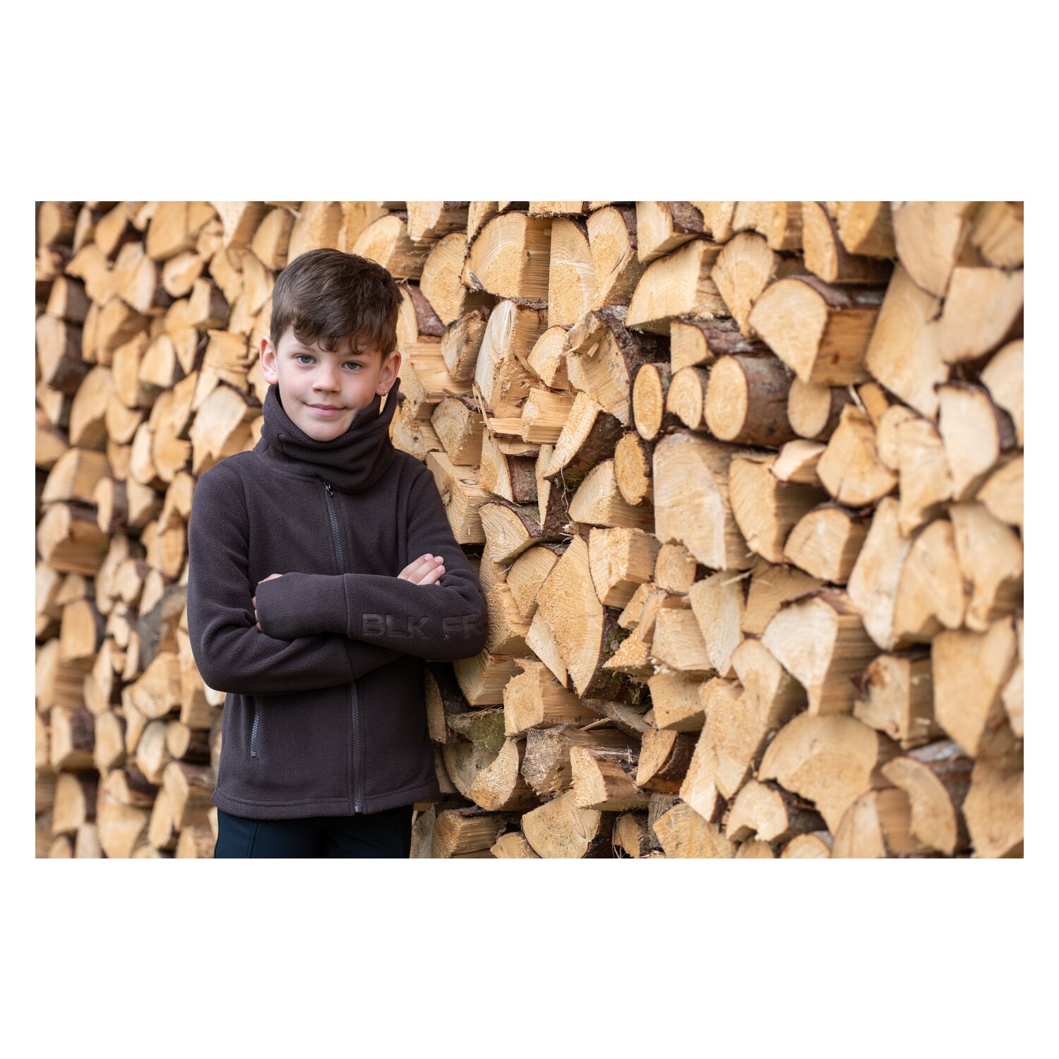 black forest kids Fleecejacke mit Stehkragen – Ansicht 3