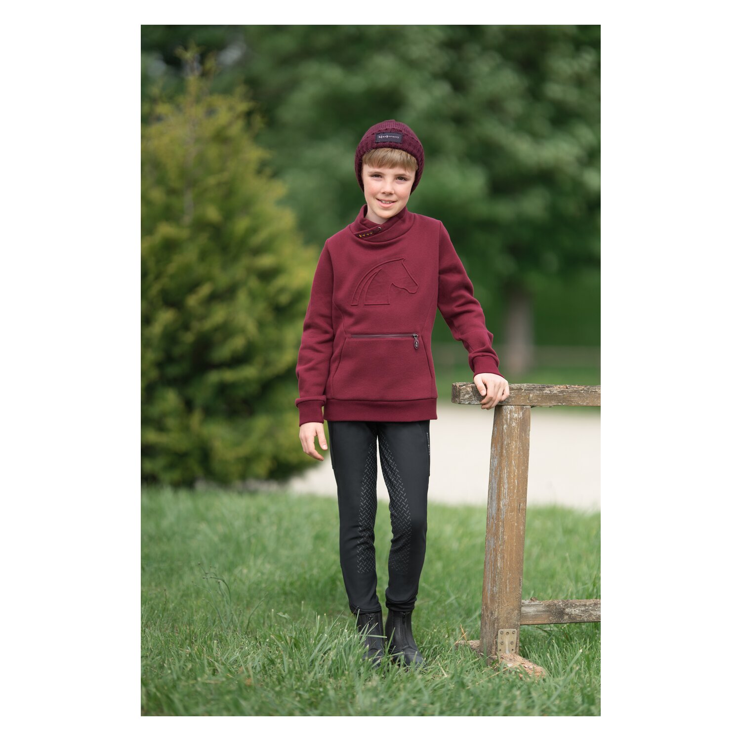 black forest kids Vollbesatz-Reithose Softshell Grip – Ansicht 5
