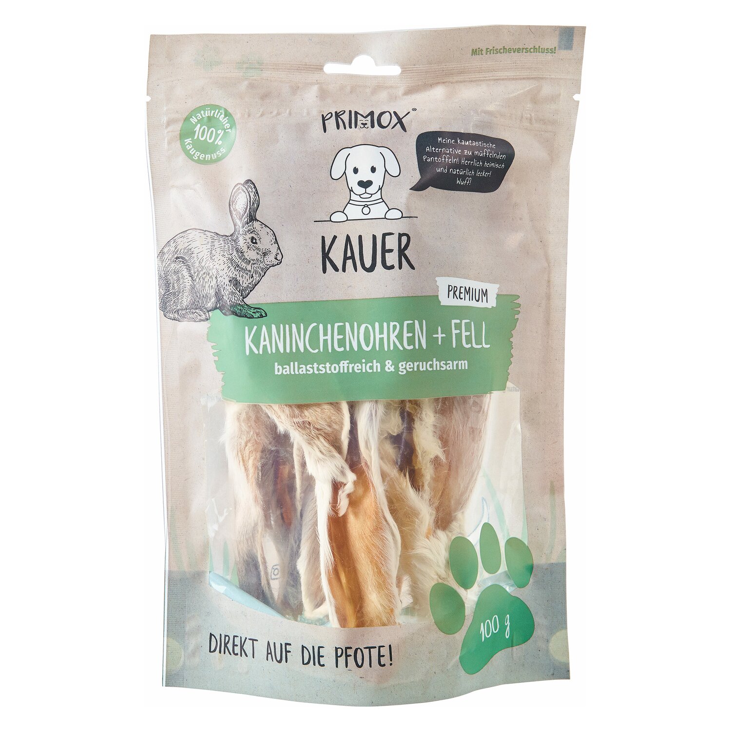 PRIMOX Kaninchenohren mit Fell – Ansicht 1