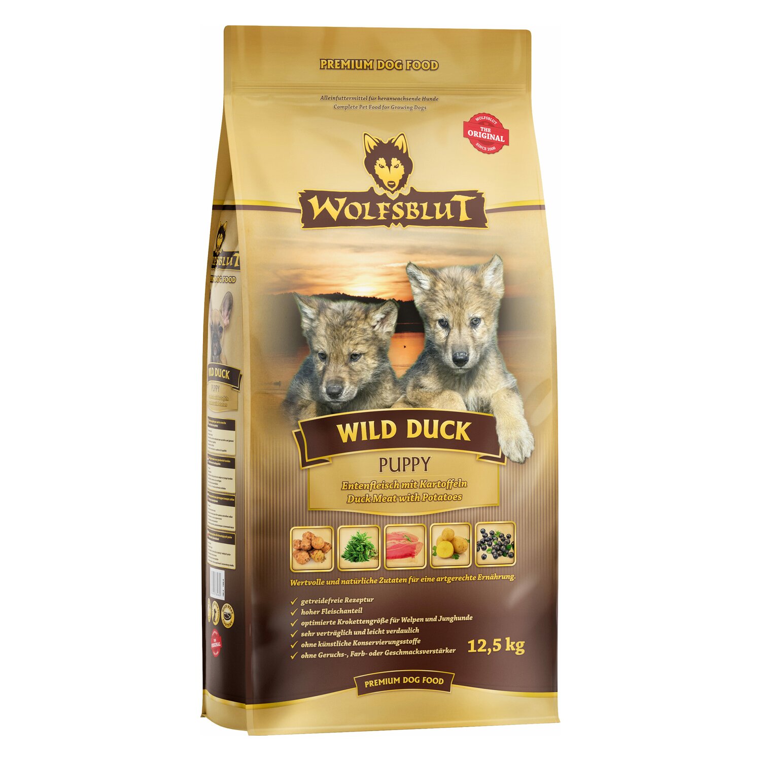WOLFSBLUT Trockenfutter Puppy Wild Duck &ndash; Ansicht 2