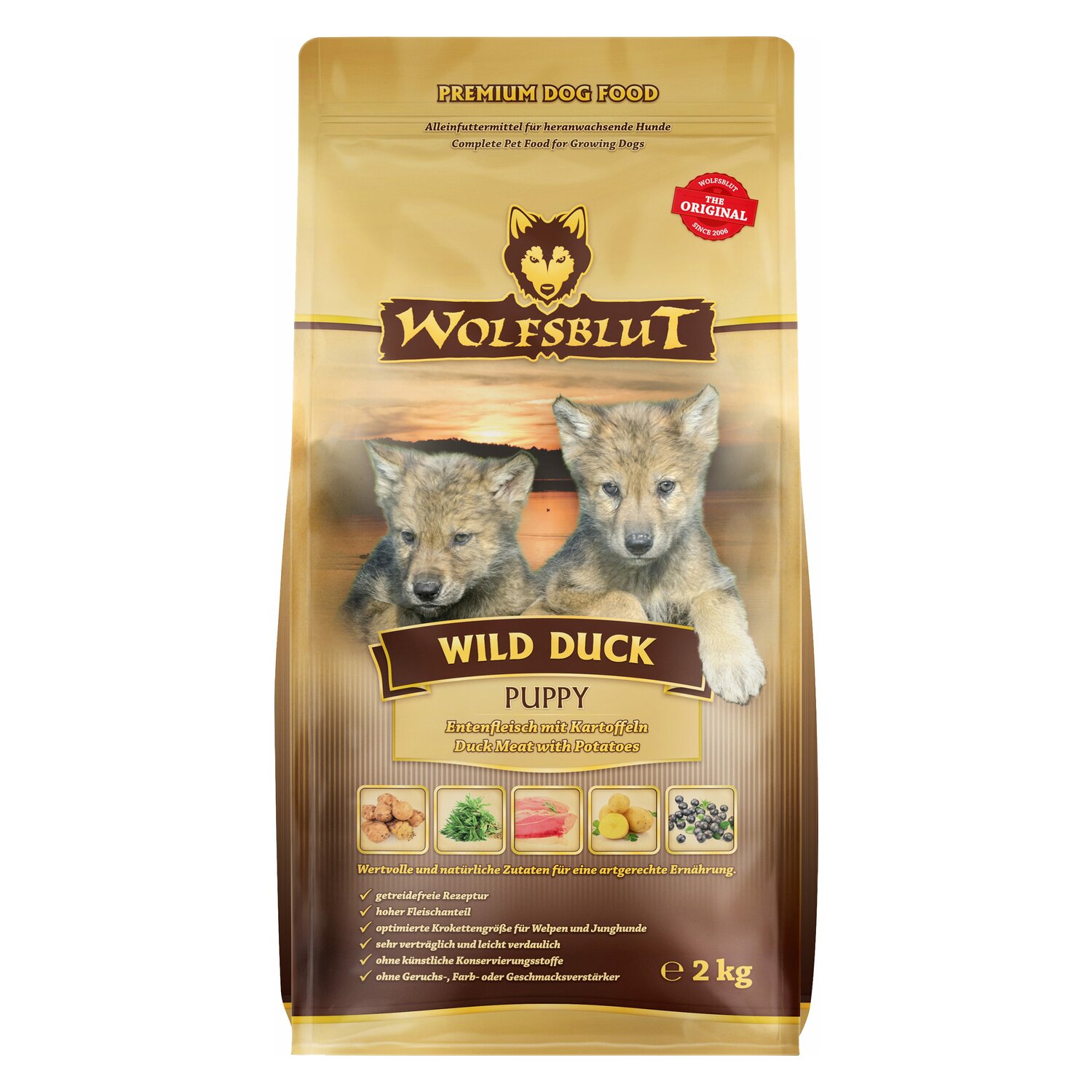 WOLFSBLUT Trockenfutter Puppy Wild Duck &ndash; Ansicht 3