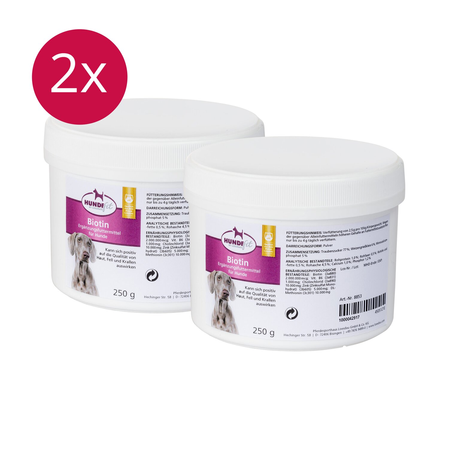 HUNDEfit by Loesdau Set Hund, Biotin – Ansicht 1