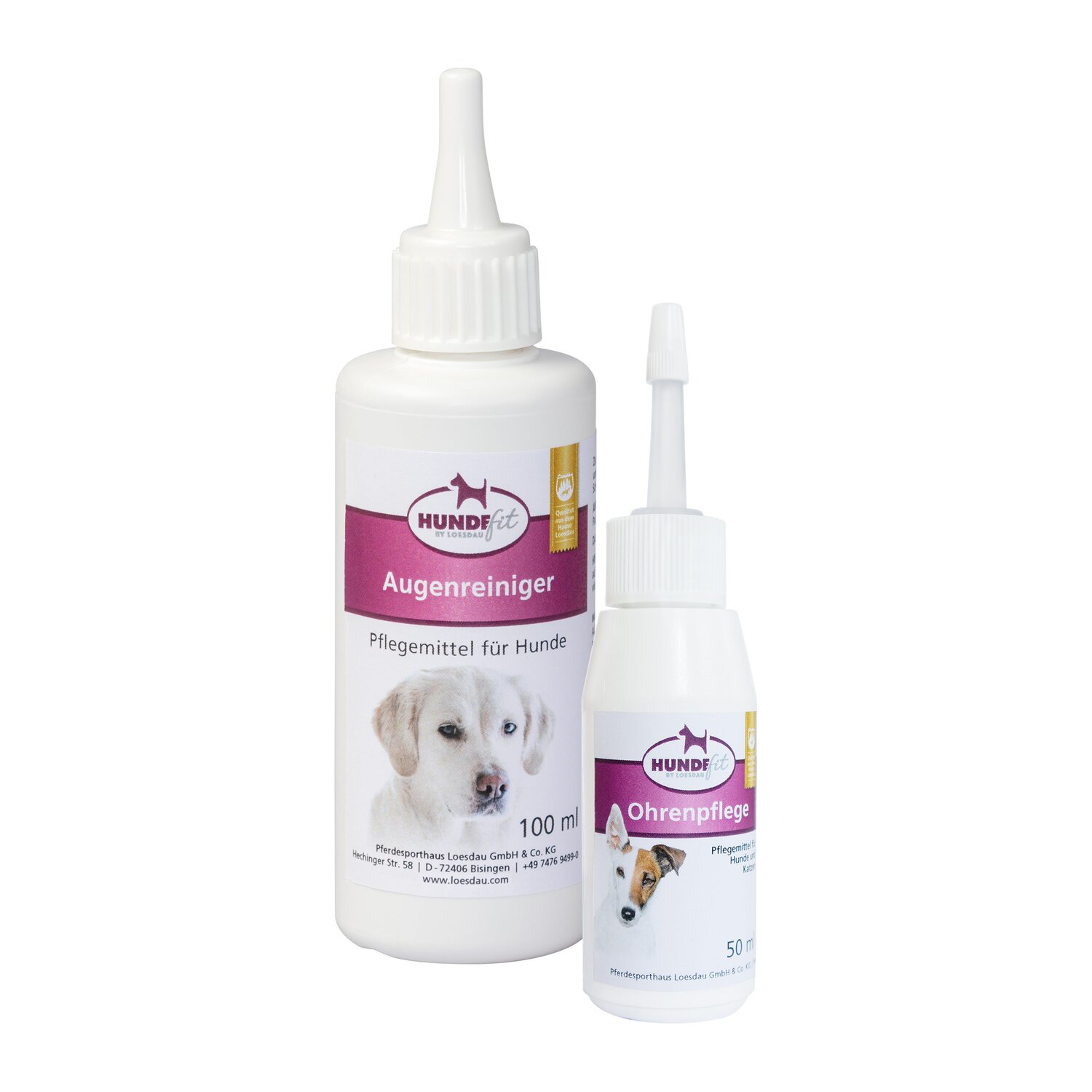 HUNDEfit by Loesdau Set Pflege I für Hunde, Ohrenpflege + Augenreiniger – Ansicht 1