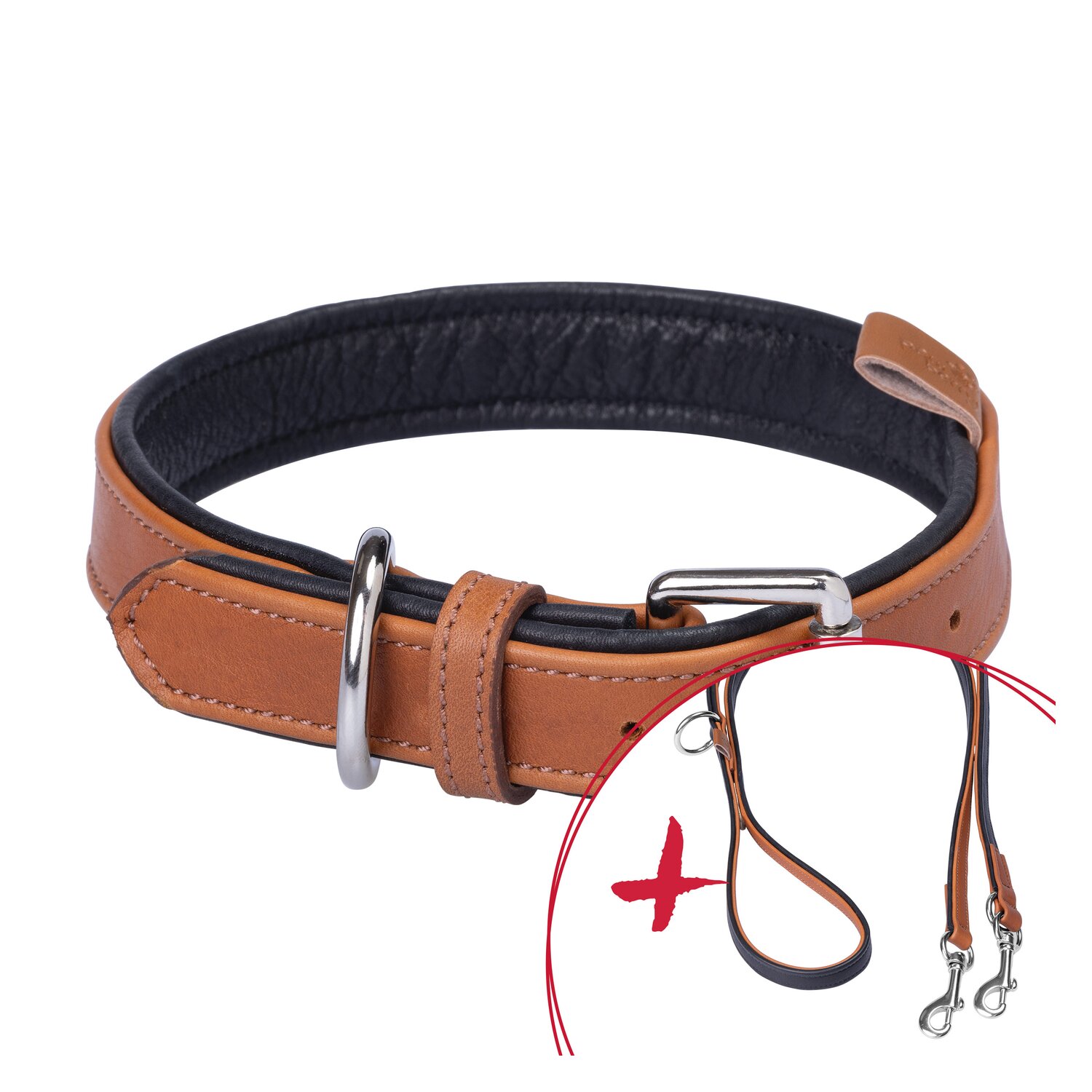 pawberry Set Gassi L-XL Hundehalsband + Hundeleine Melun – Ansicht 1