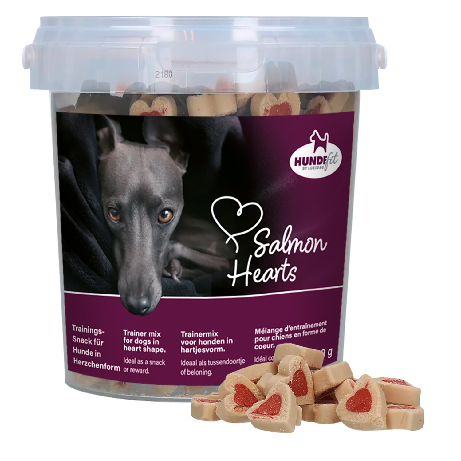 HUNDEfit by Loesdau Leckerli Salmon Hearts &ndash; Ansicht 1