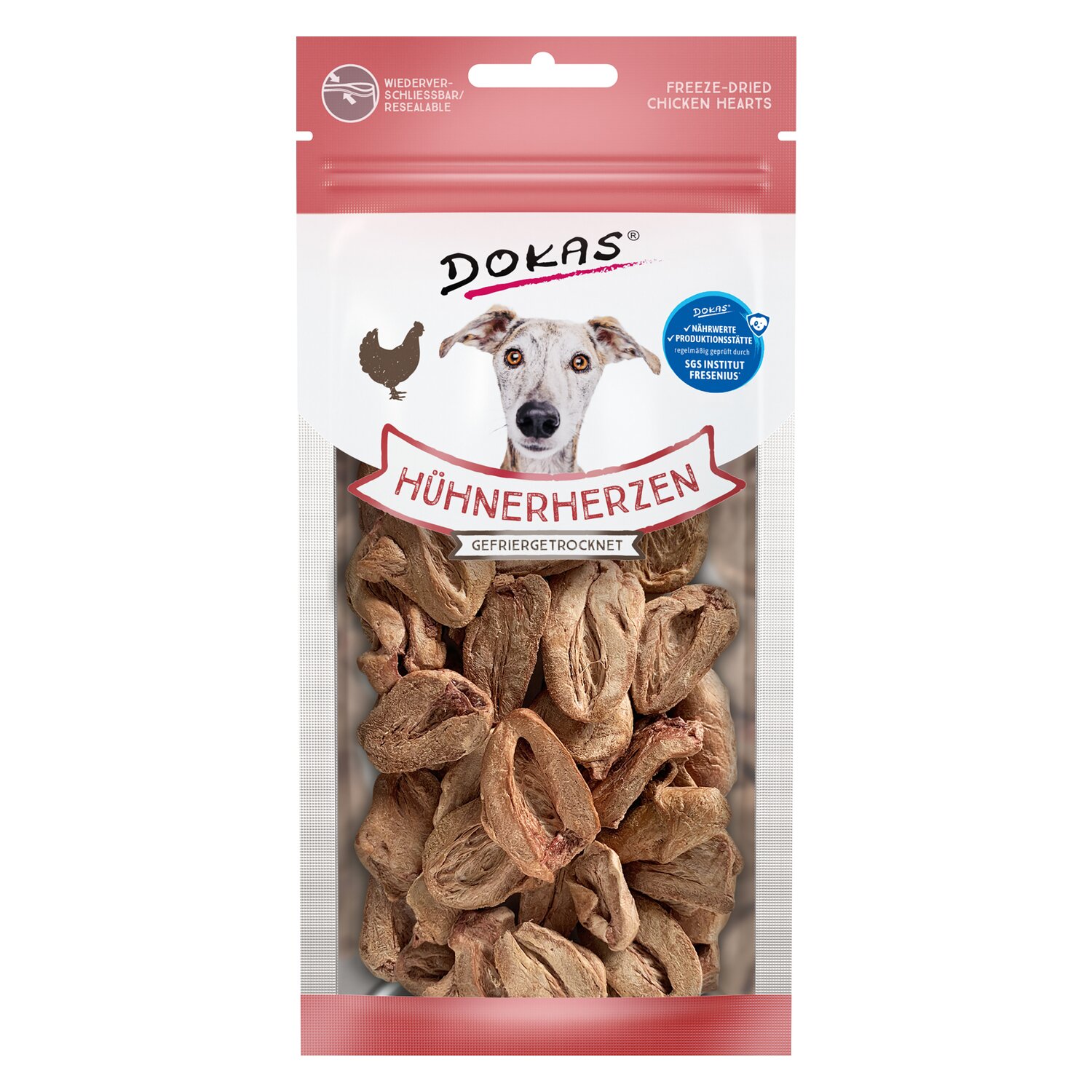 DOKAS Hühnerherzen gefriergetrocknet &ndash; Ansicht 1