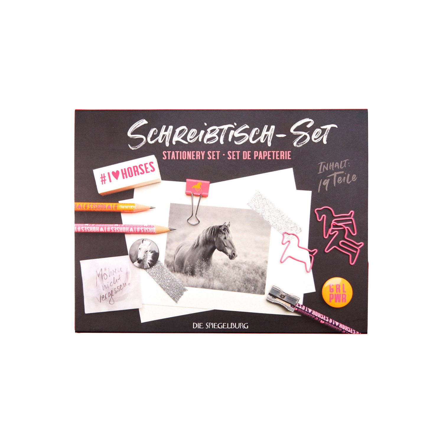 DIE SPIEGELBURG Schreibtisch-Set I love horses &ndash; Ansicht 1