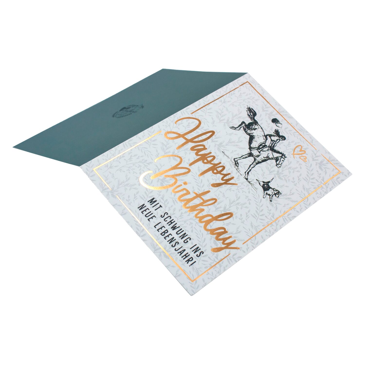 Soulhorse Grußkarte Gold – Ansicht 2