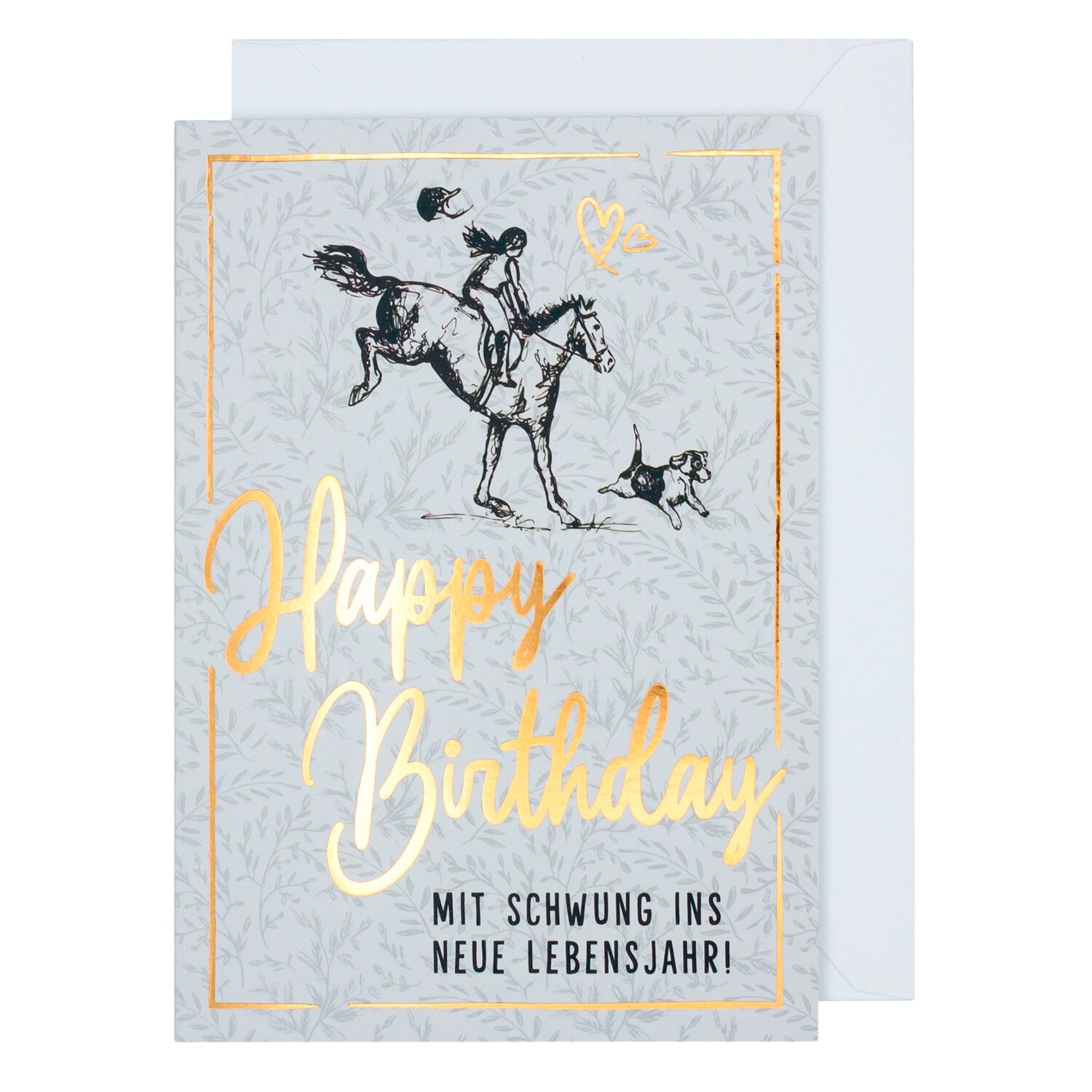 Soulhorse Grußkarte Gold – Ansicht 1