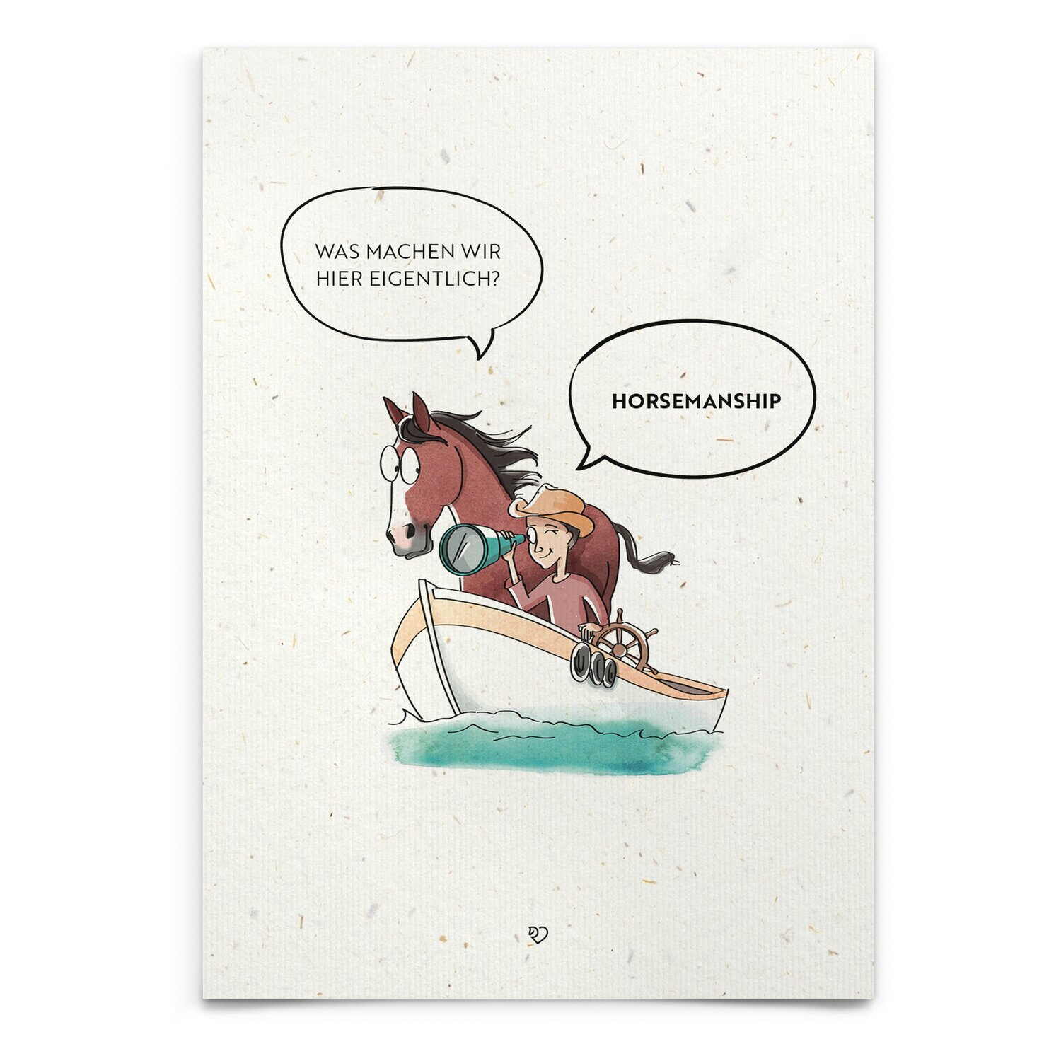 mrs. RIDE Strohpapier-Postkarten – Ansicht 1