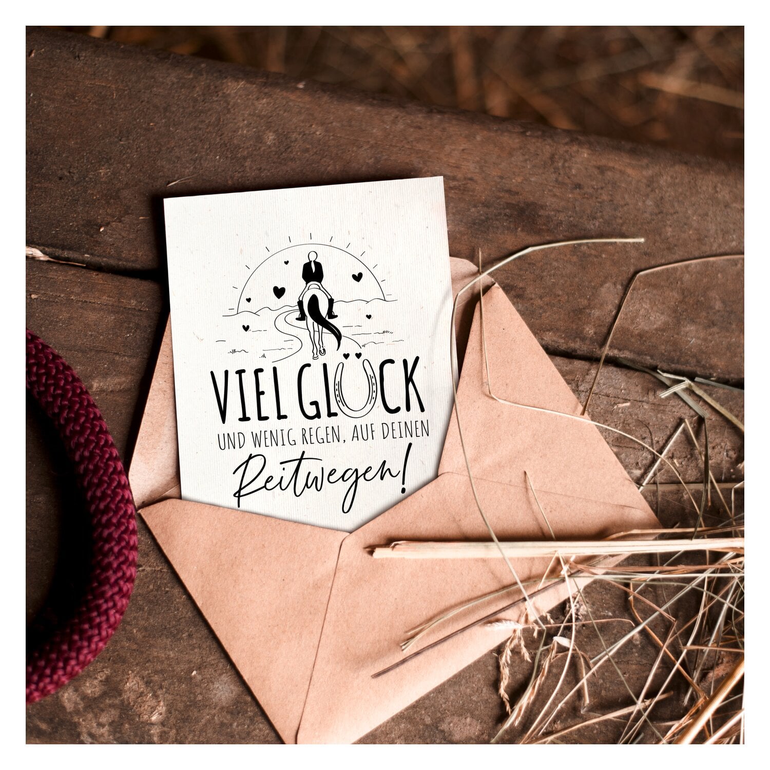 mrs. RIDE Strohpapier-Postkarten &ndash; Ansicht 2