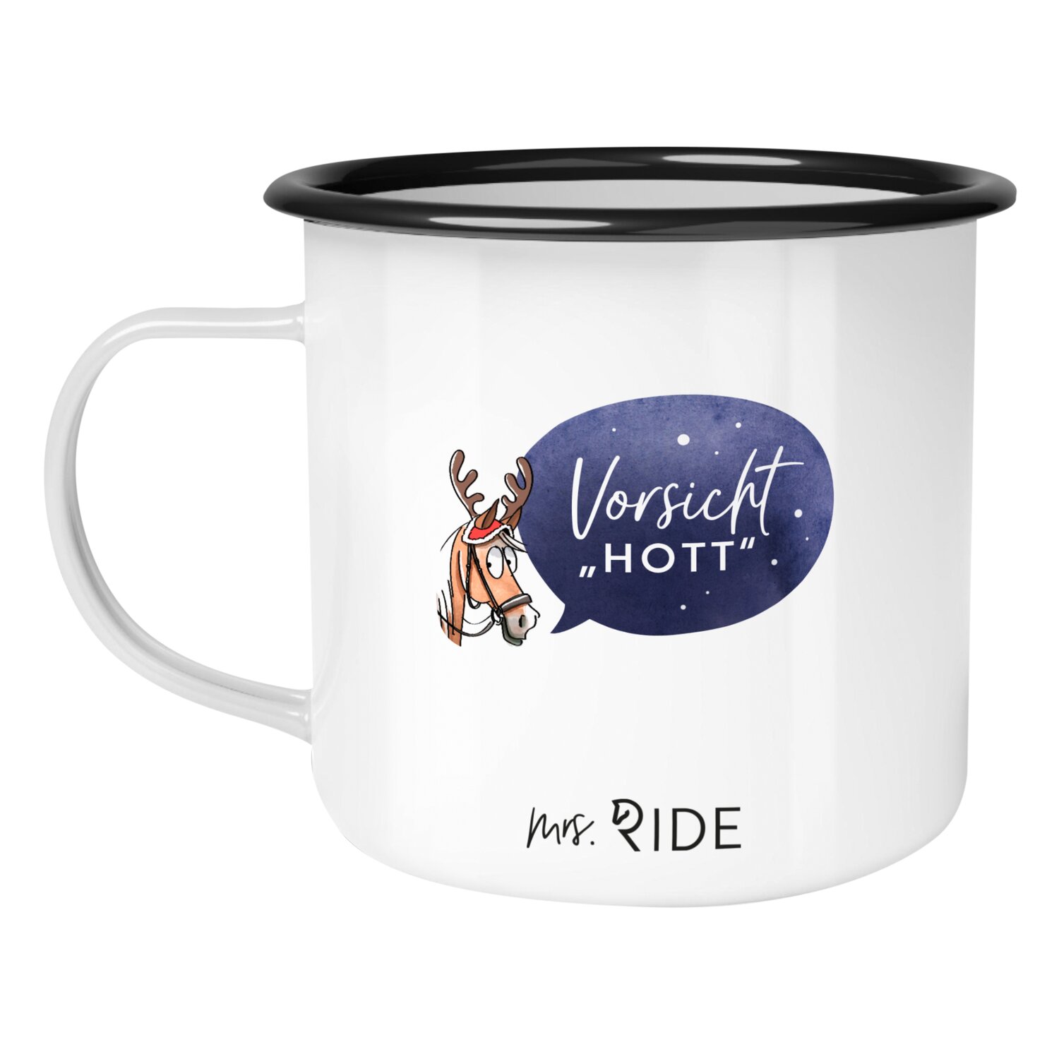 mrs. RIDE Emailletasse Hü-Wein – Ansicht 2