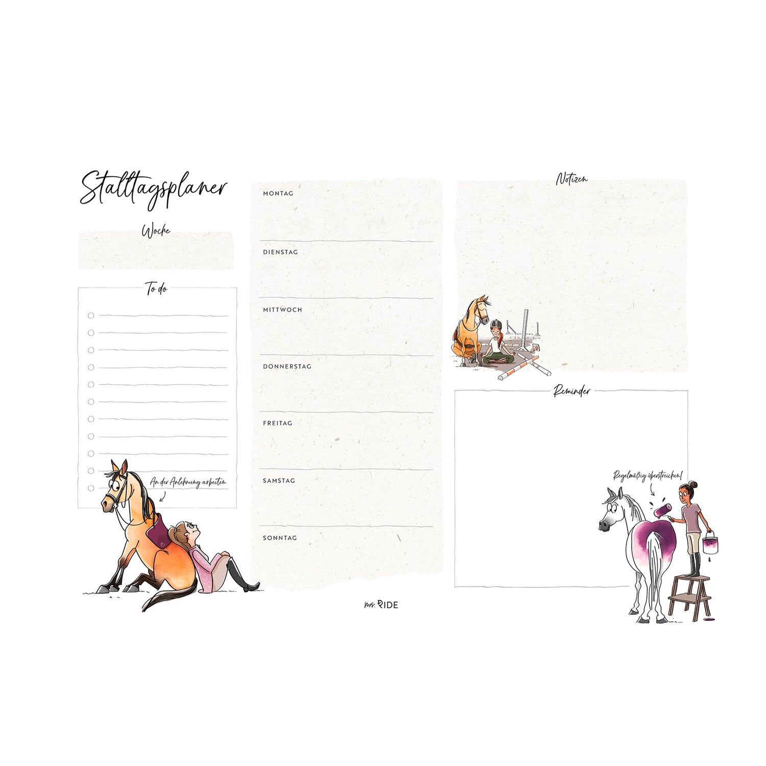 mrs. RIDE Stalltagsplaner – Ansicht 2