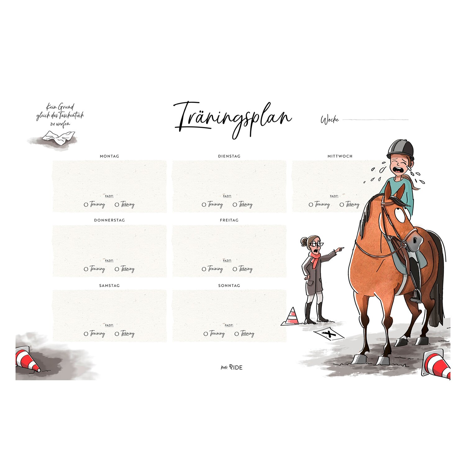 mrs. RIDE Trainingsplan &ndash; Ansicht 2