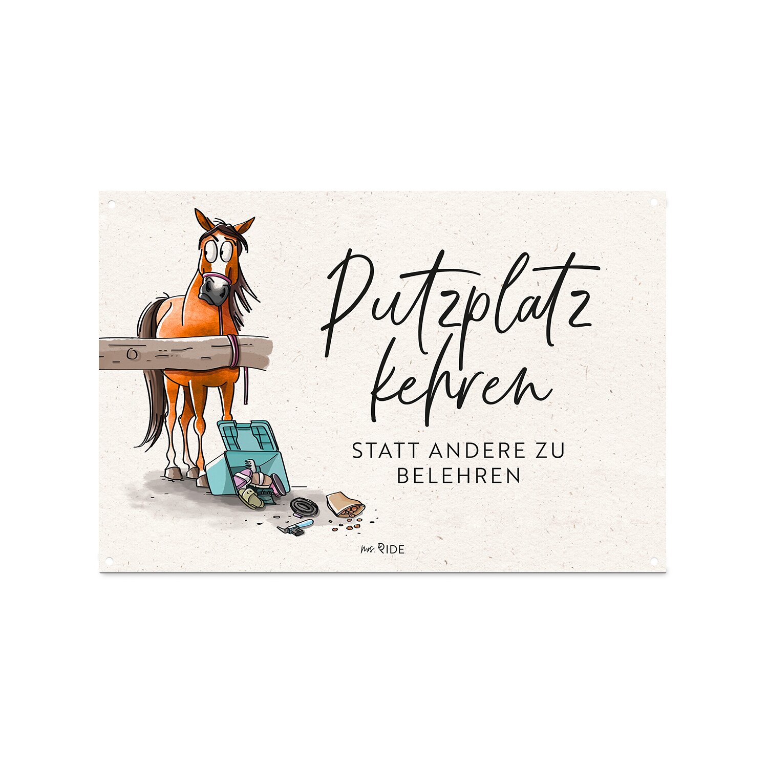 mrs. RIDE Stallschild – Ansicht 1