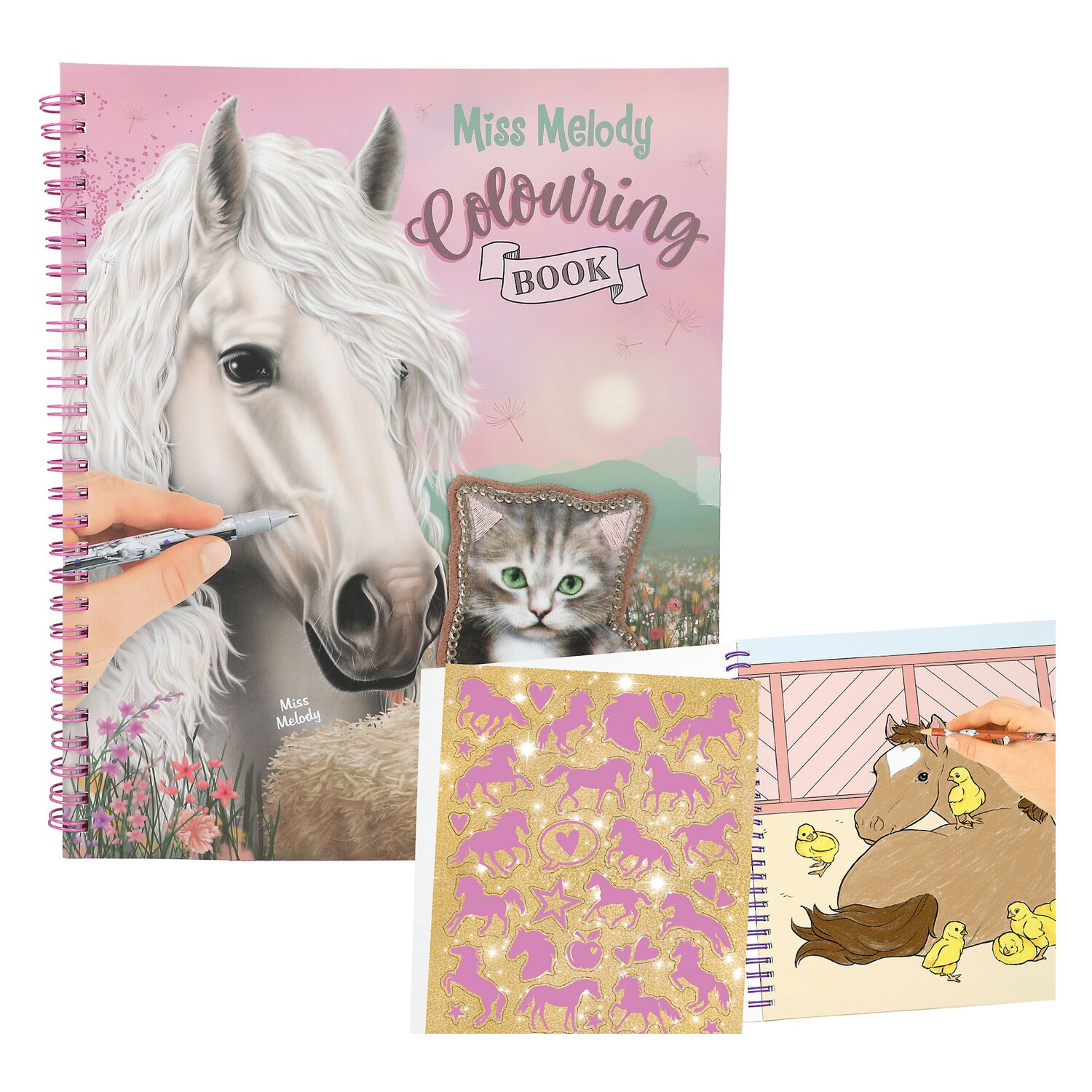 Miss Melody Malbuch mit Pailletten – Ansicht 1