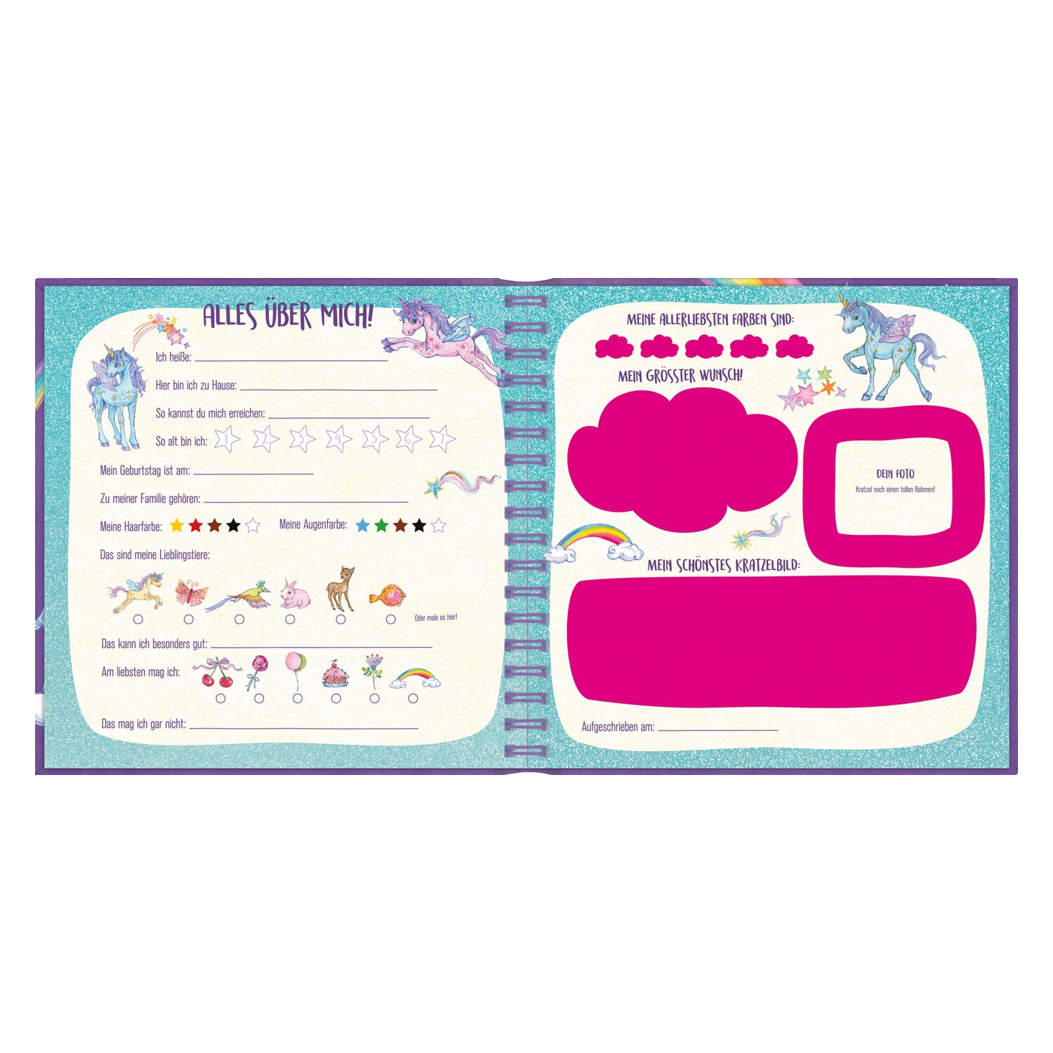 DIE SPIEGELBURG Freundebuch Einhorn-Paradies – Ansicht 3