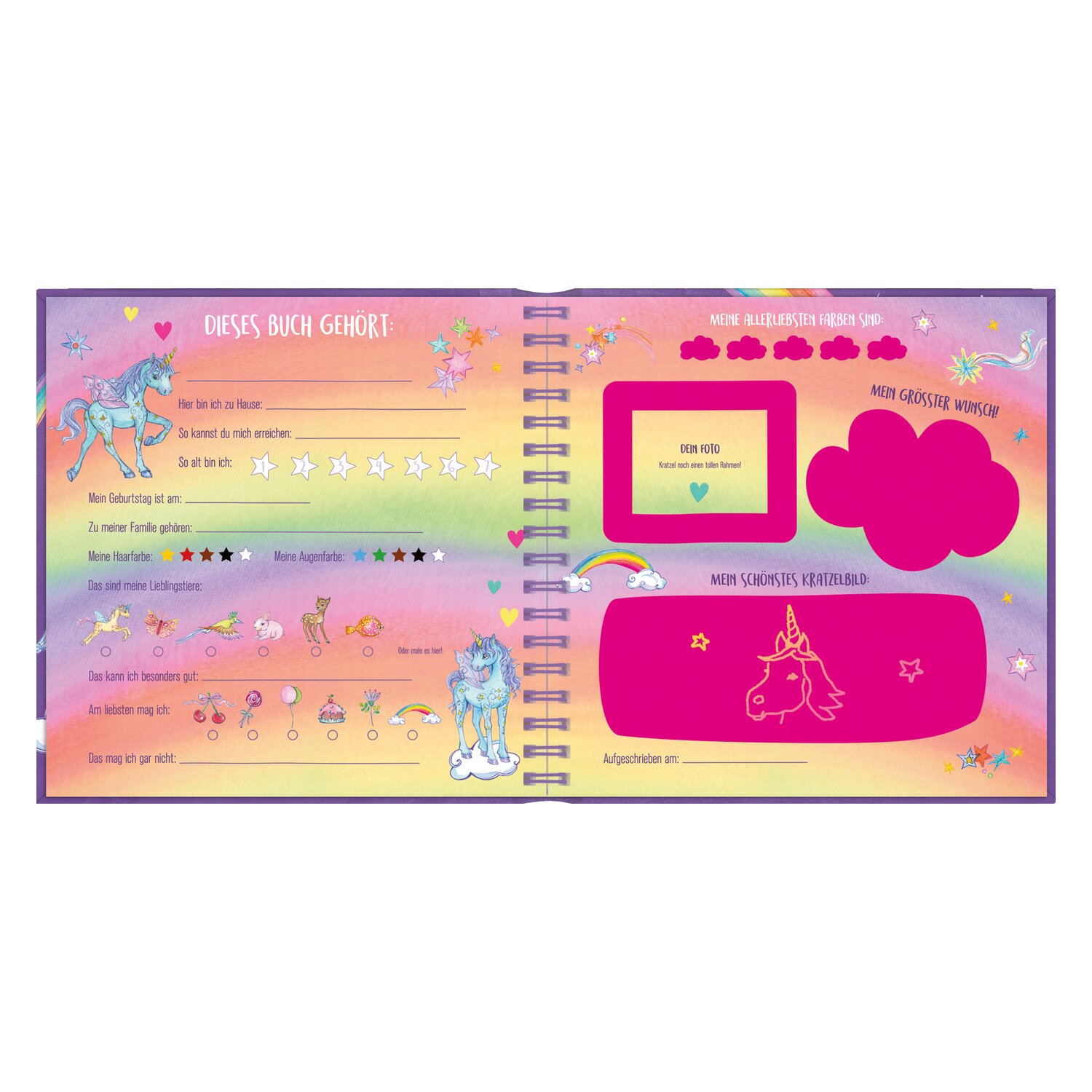 DIE SPIEGELBURG Freundebuch Einhorn-Paradies – Ansicht 2