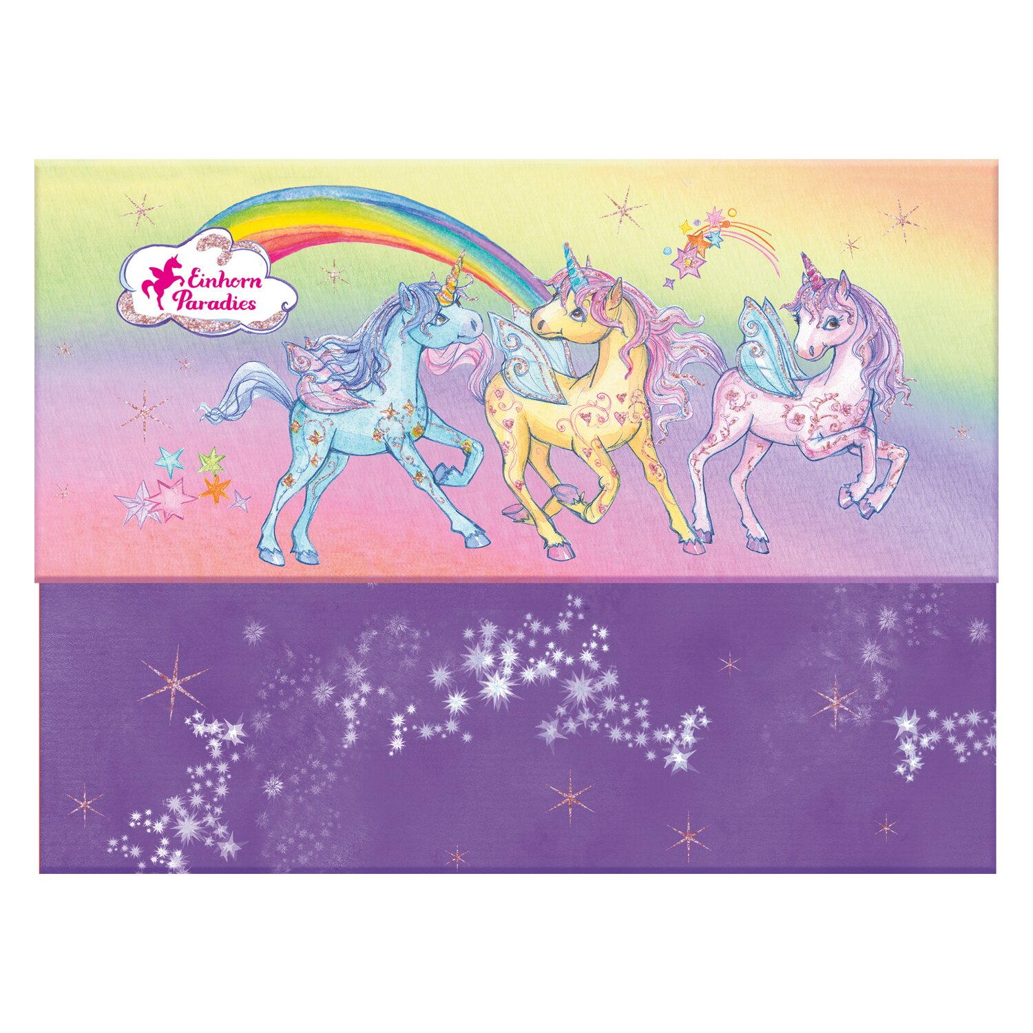 DIE SPIEGELBURG Briefpapier-Set Einhorn-Paradies – Ansicht 1