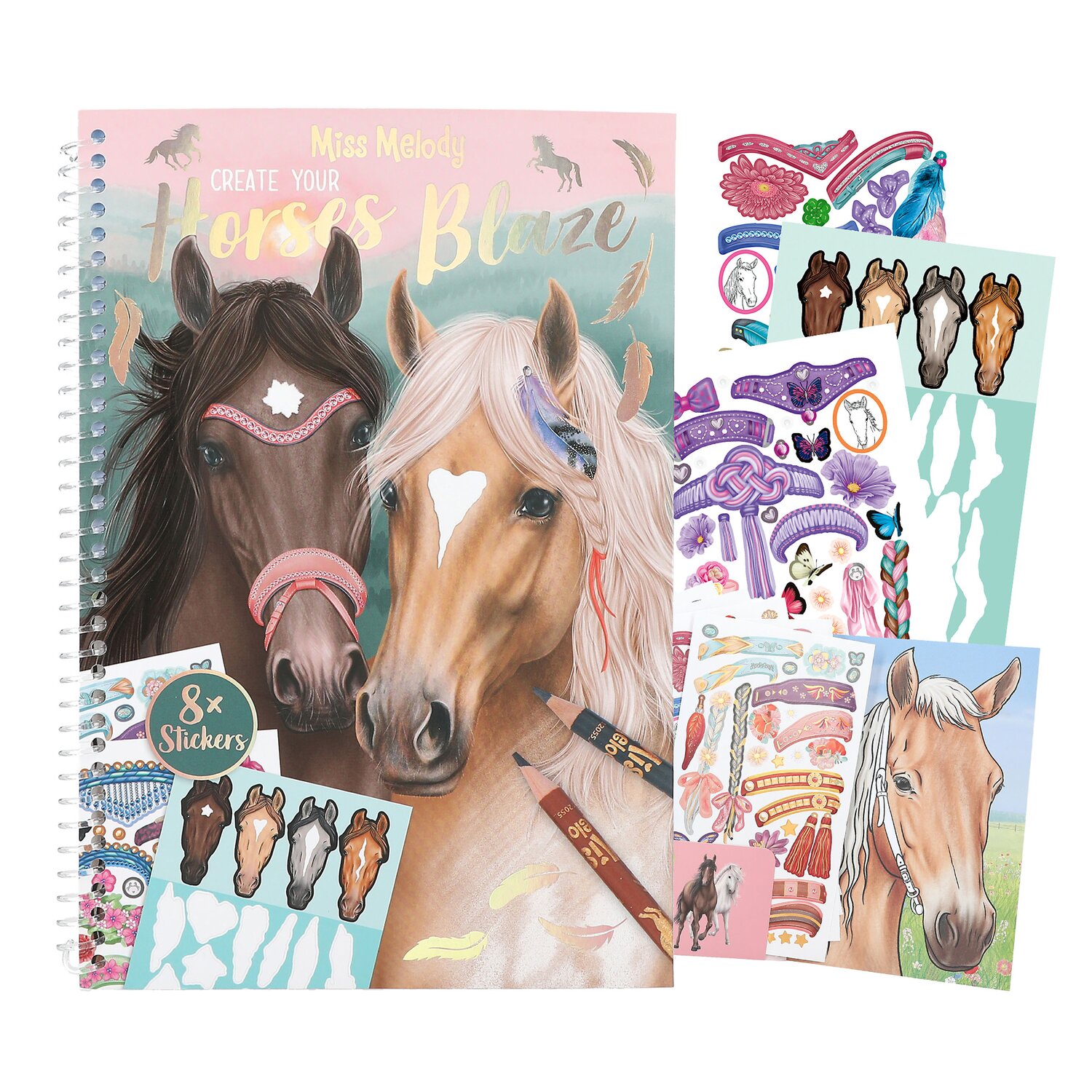Miss Melody Kreativ-Buch Create your Horses Blaze – Ansicht 2