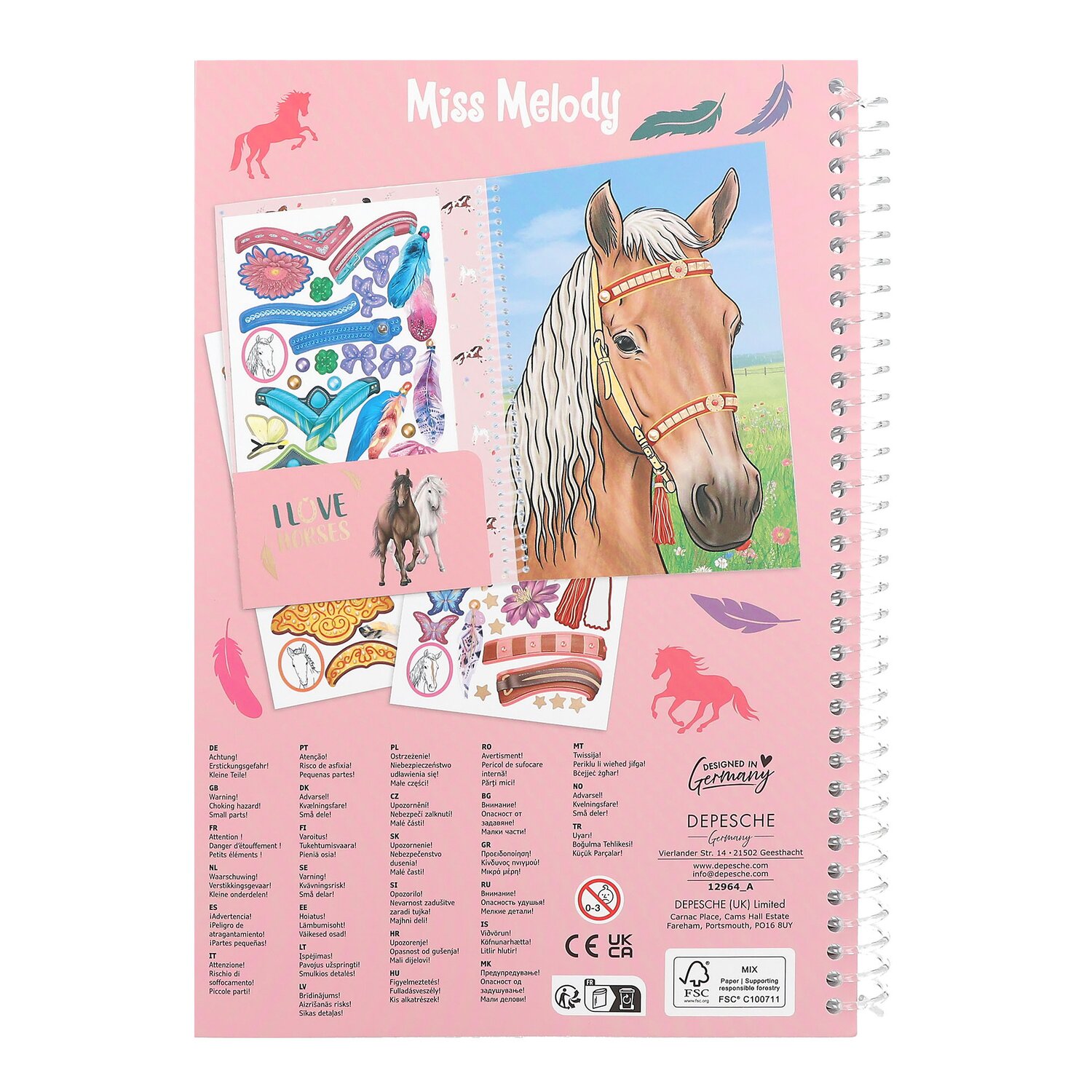 Miss Melody Kreativ-Buch Create your Horses Blaze – Ansicht 5