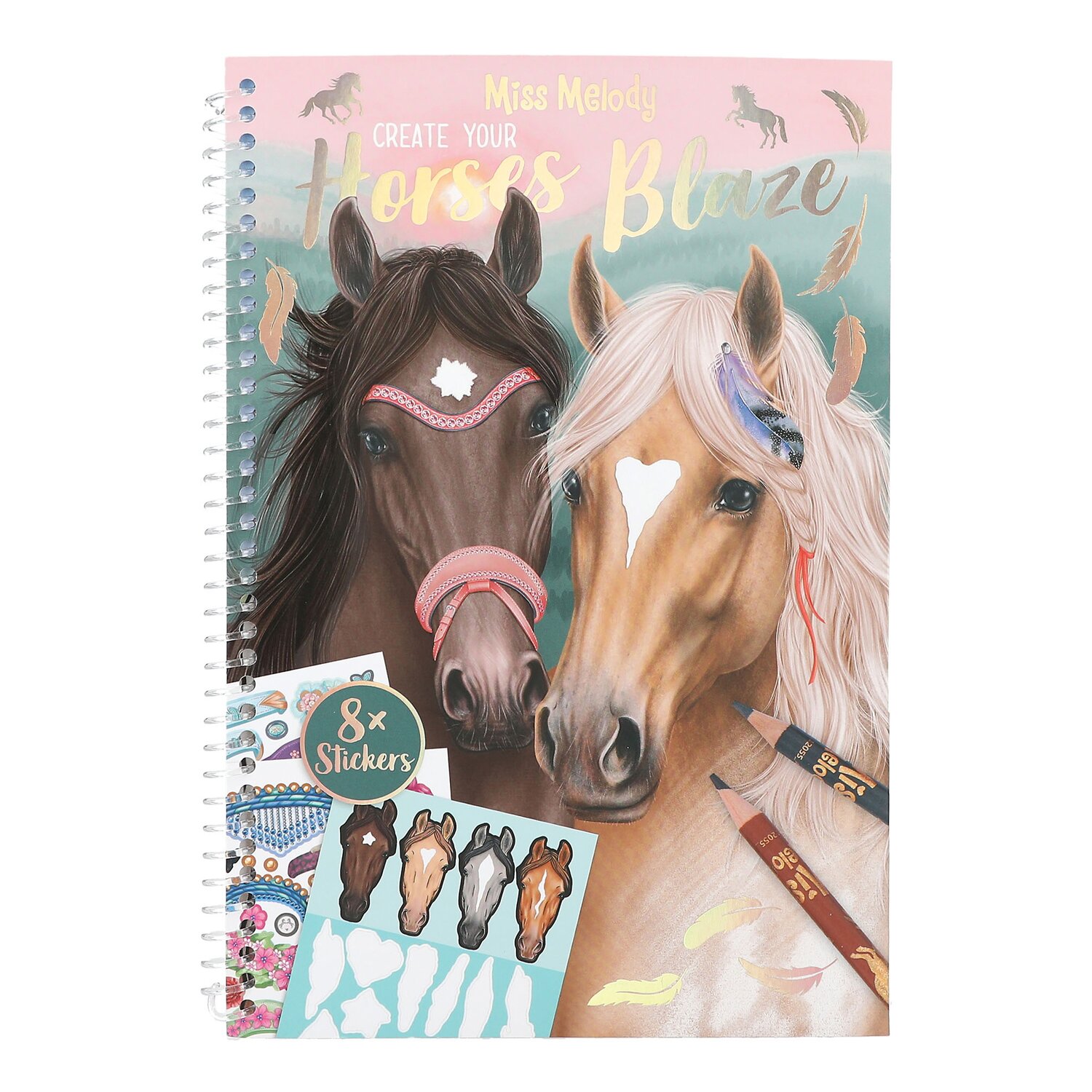 Miss Melody Kreativ-Buch Create your Horses Blaze – Ansicht 1