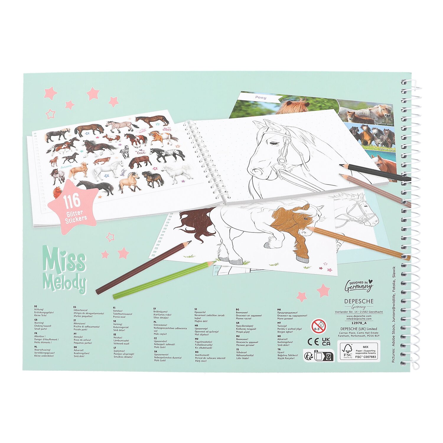 Miss Melody Pferde-Malbuch – Ansicht 4