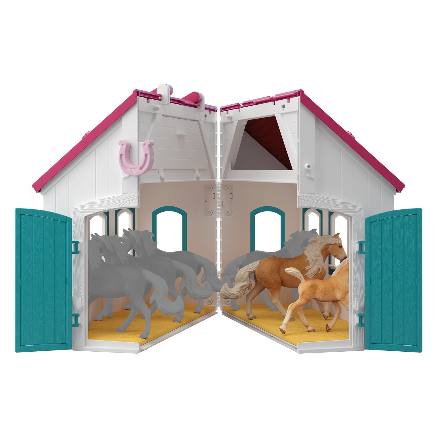 Schleich HORSE CLUB Offenstall Kleines Hufeisen – Ansicht 2