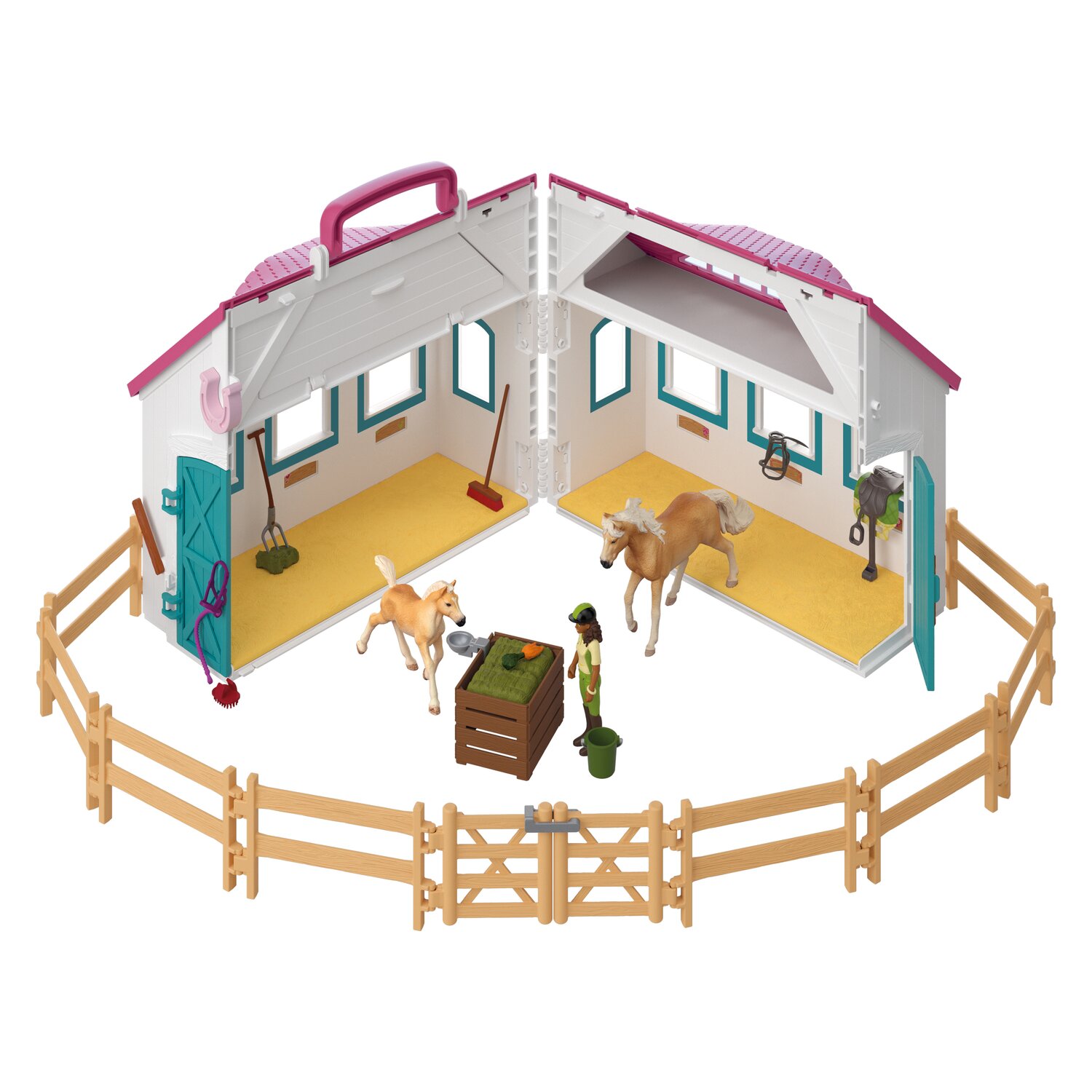 Schleich HORSE CLUB Offenstall Kleines Hufeisen – Ansicht 3