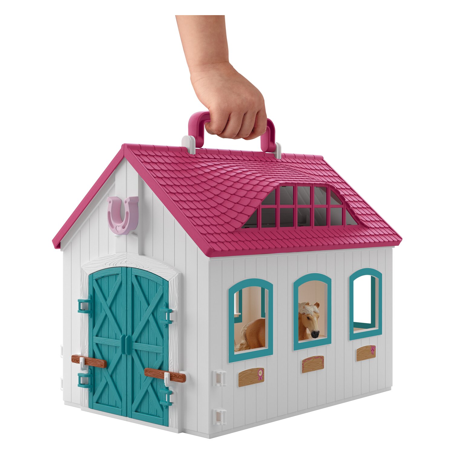 Schleich HORSE CLUB Offenstall Kleines Hufeisen – Ansicht 5