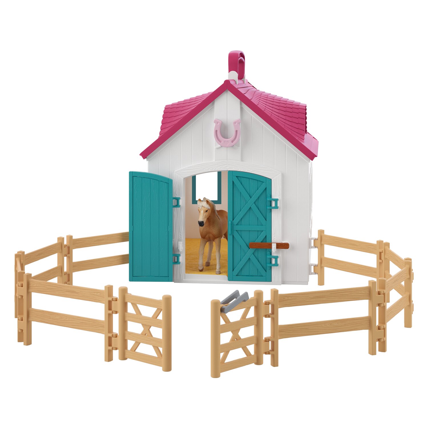 Schleich HORSE CLUB Offenstall Kleines Hufeisen – Ansicht 1
