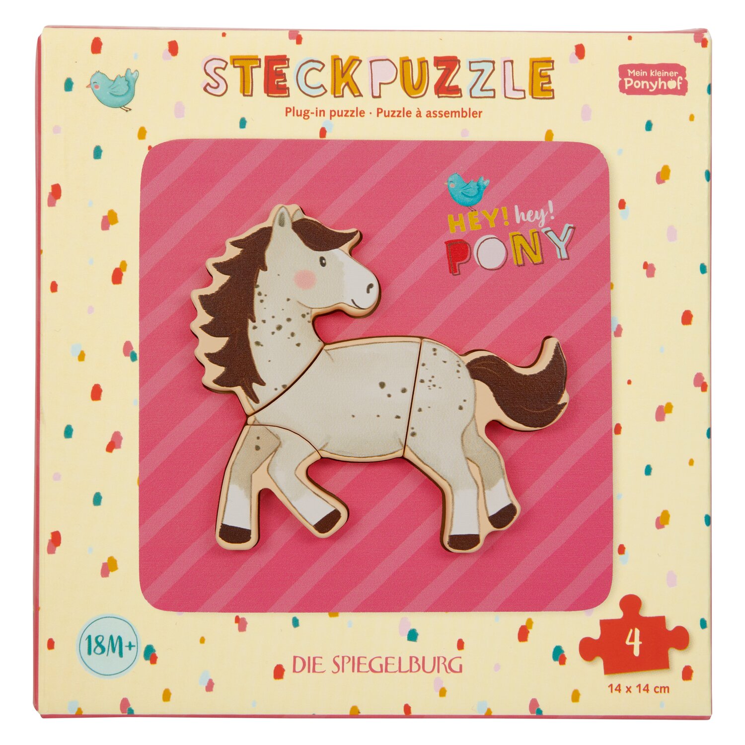 DIE SPIEGELBURG Steck-Puzzle Mein kleiner Ponyhof – Ansicht 1