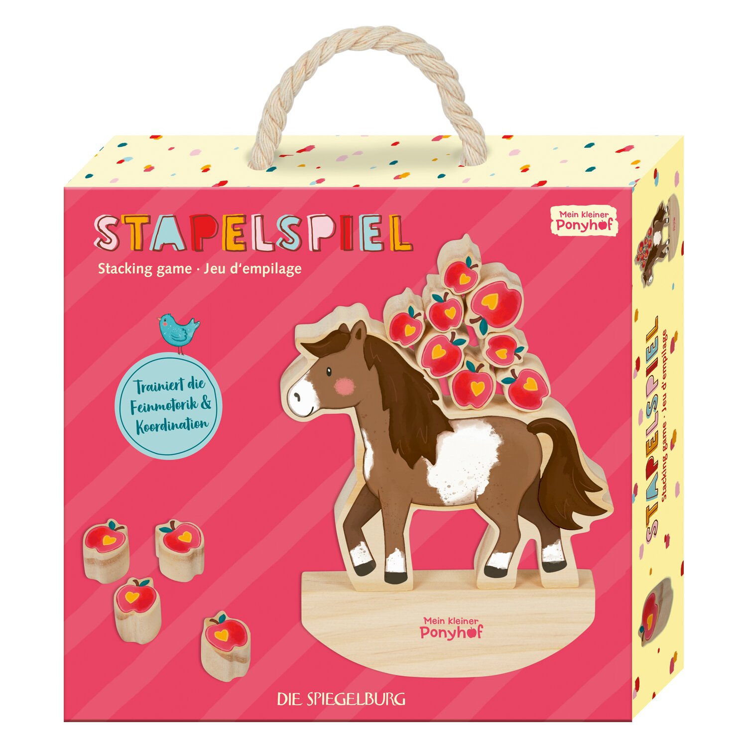 DIE SPIEGELBURG Stapelspiel Mein kleiner Ponyhof – Ansicht 2