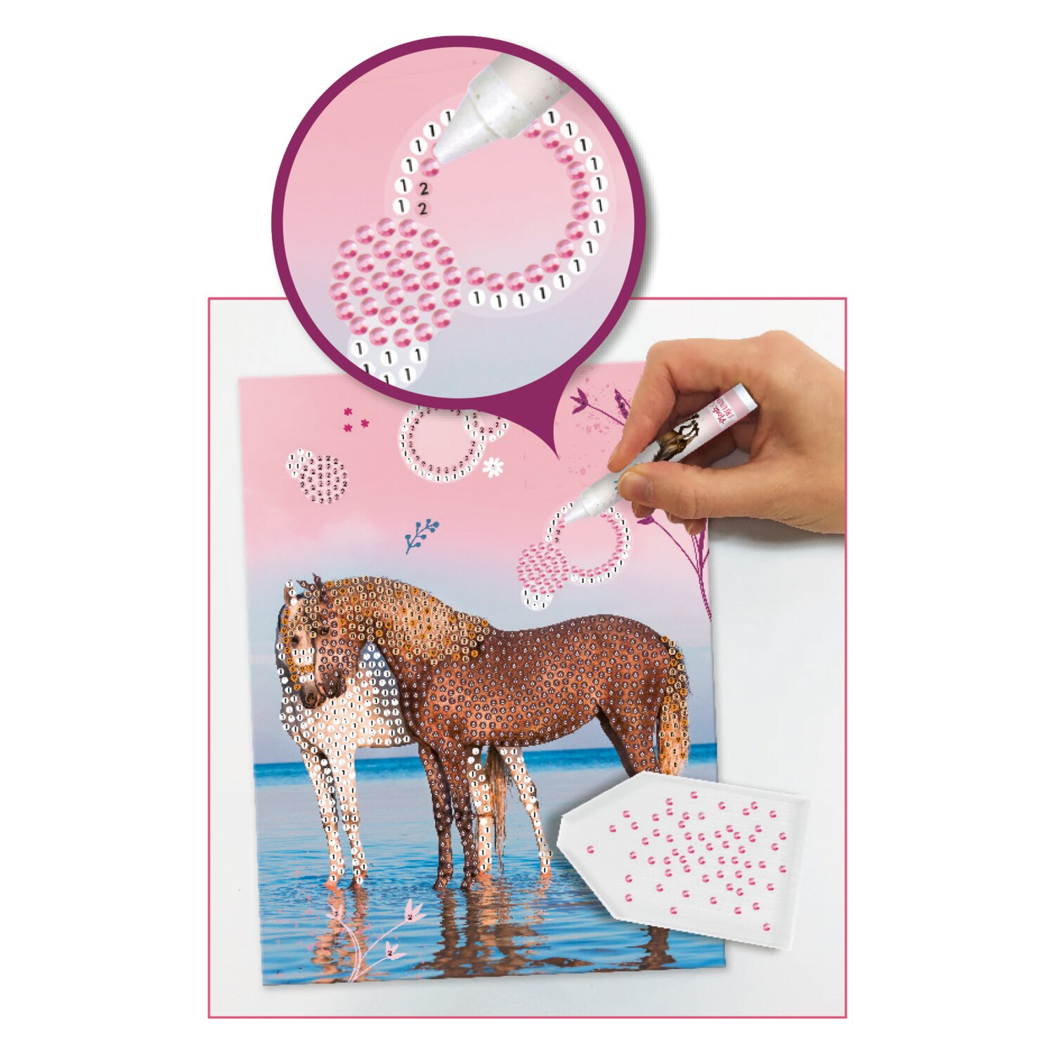 DIE SPIEGELBURG Diamond Painting Pferdefreunde – Ansicht 2