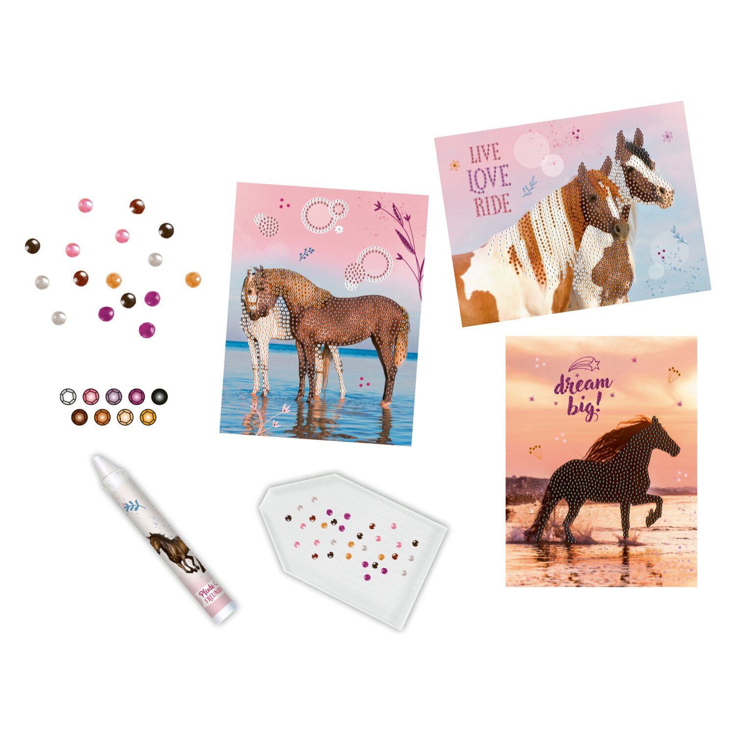 DIE SPIEGELBURG Diamond Painting Pferdefreunde – Ansicht 3