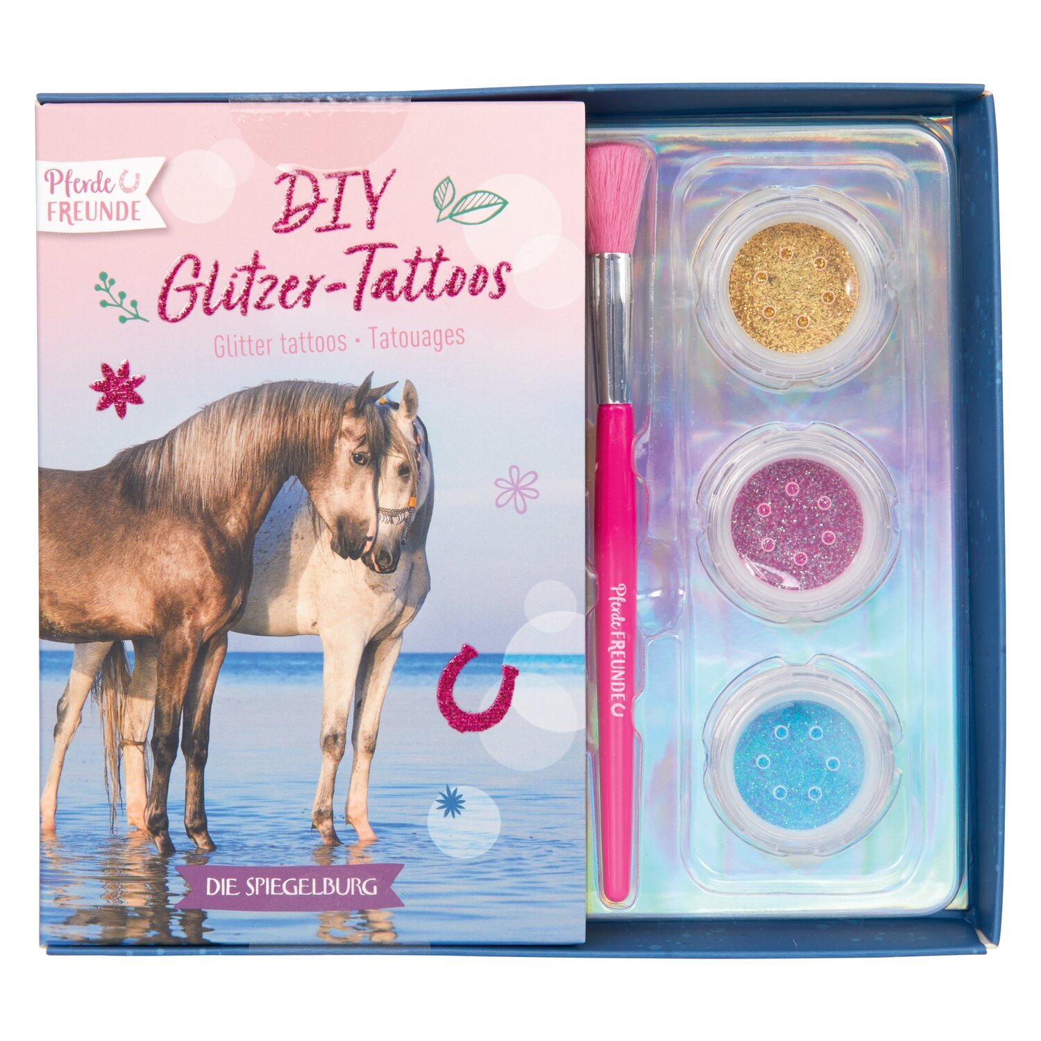 DIE SPIEGELBURG Glitzer-Tattoos Pferdefreunde – Ansicht 1